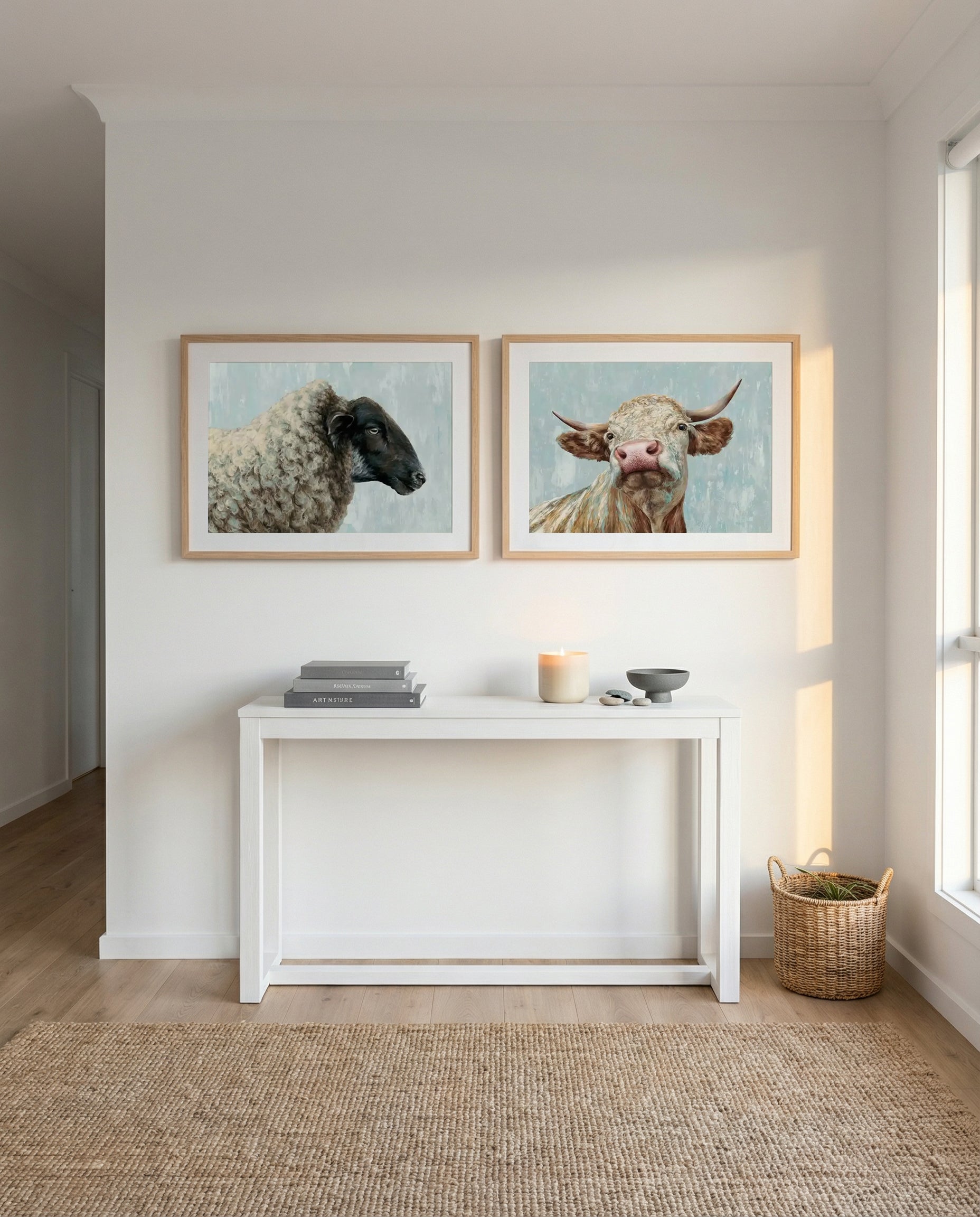 Easy Going & Headstrong Art Print Set of 2 | Matching Wall Art