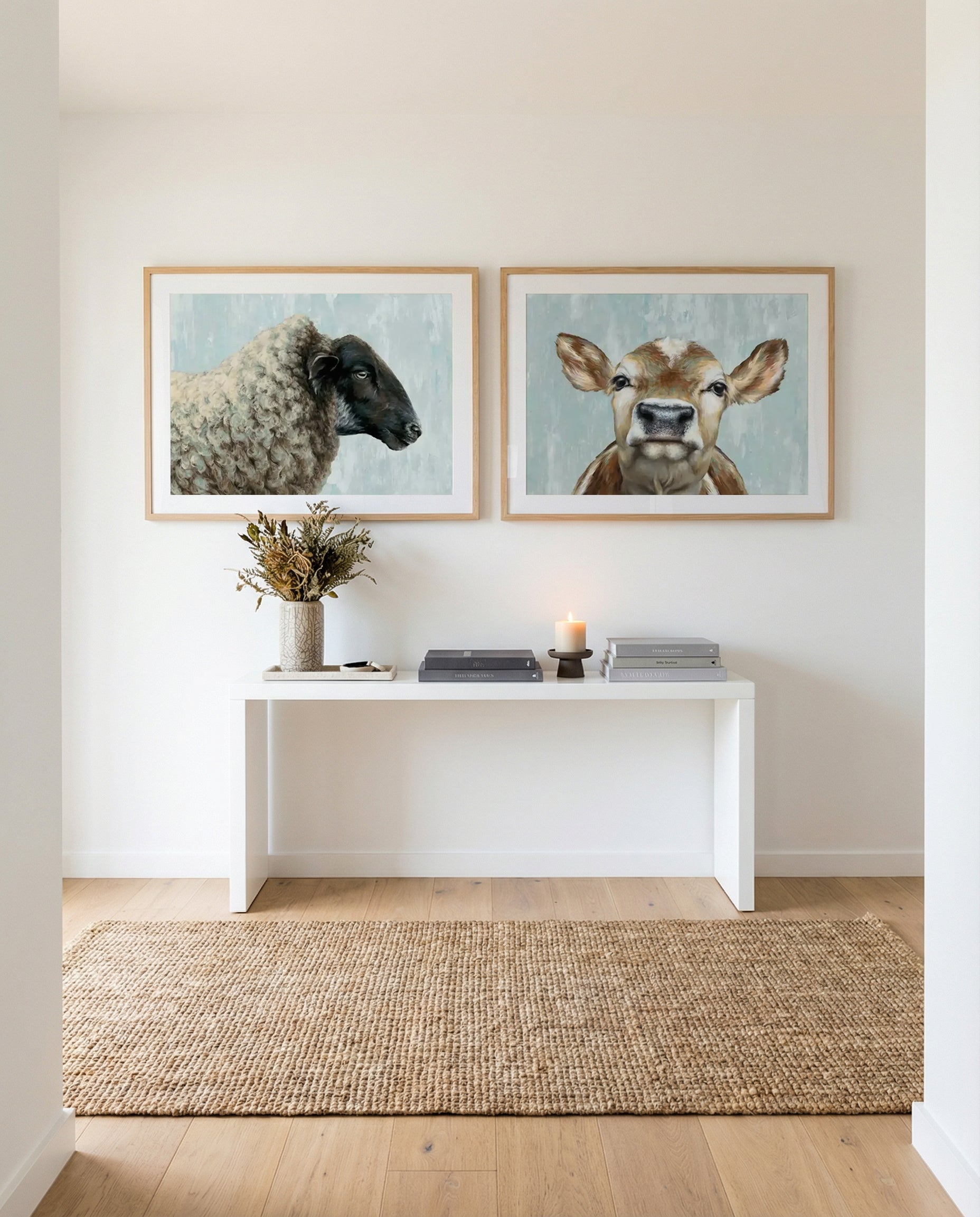 Easy Going & Jersey Girl Art Print Set of 2 | Matching Wall Art