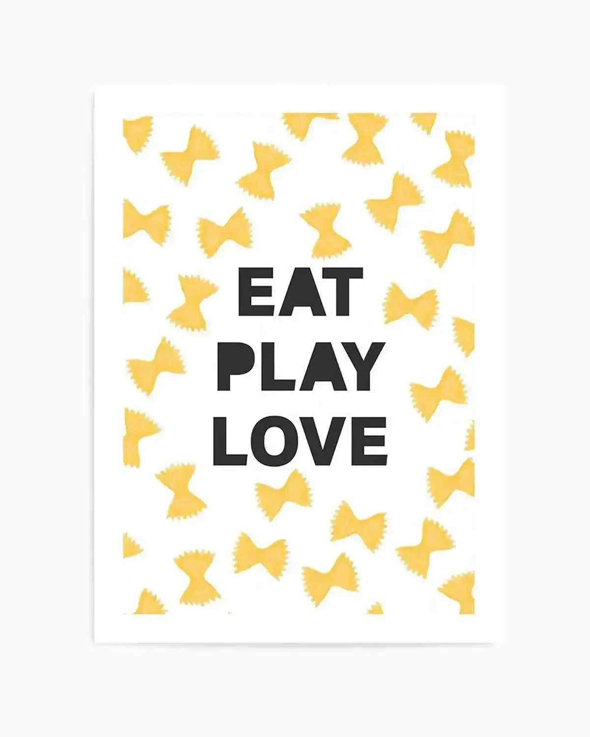 Eat Play Love Art Print from Olive et Oriel where you can shop wallpaper and artworks online