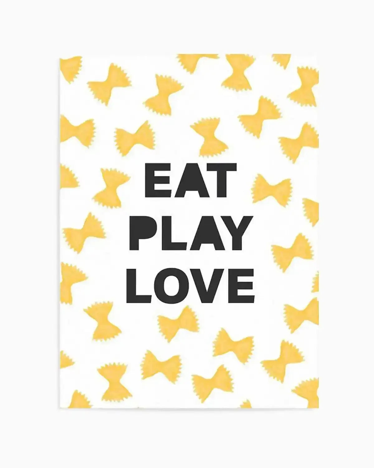 Eat Play Love Art Print from Olive et Oriel where you can shop wallpaper and artworks online
