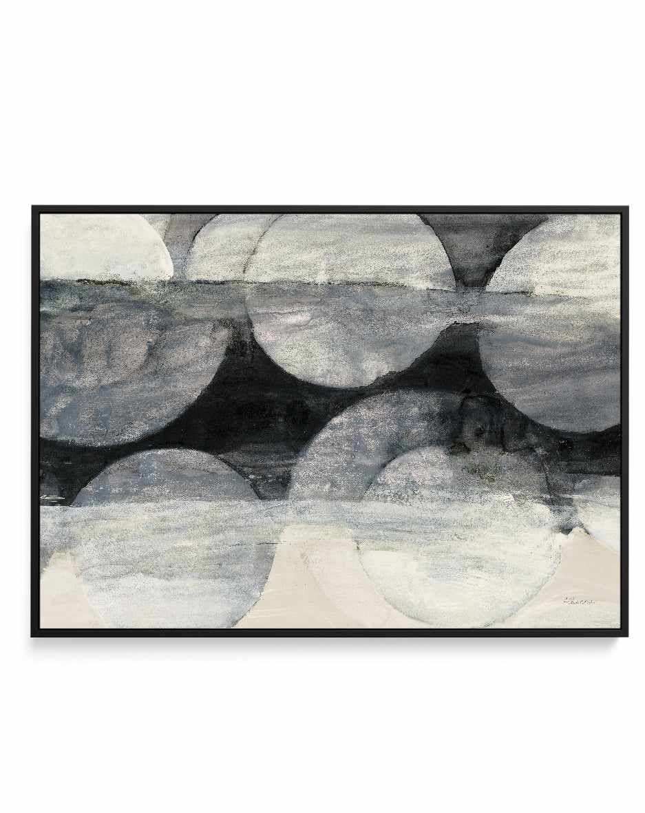 Eclipse Neutral Horizontal Crop | Framed Canvas Art Print