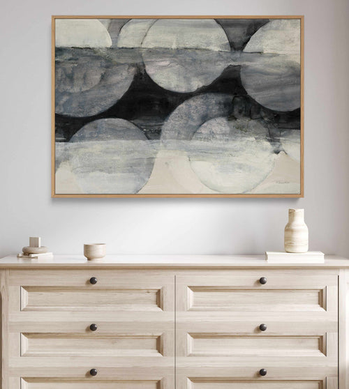 Eclipse Neutral Horizontal Crop | Framed Canvas Art Print