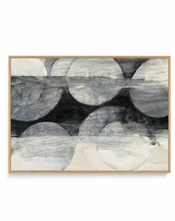 Eclipse Neutral Horizontal Crop | Framed Canvas Art Print from Olive et Oriel where you can shop wallpaper and artworks online