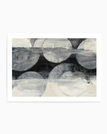 Eclipse Neutral Horizontal Crop | Art Print from Olive et Oriel where you can shop wallpaper and artworks online