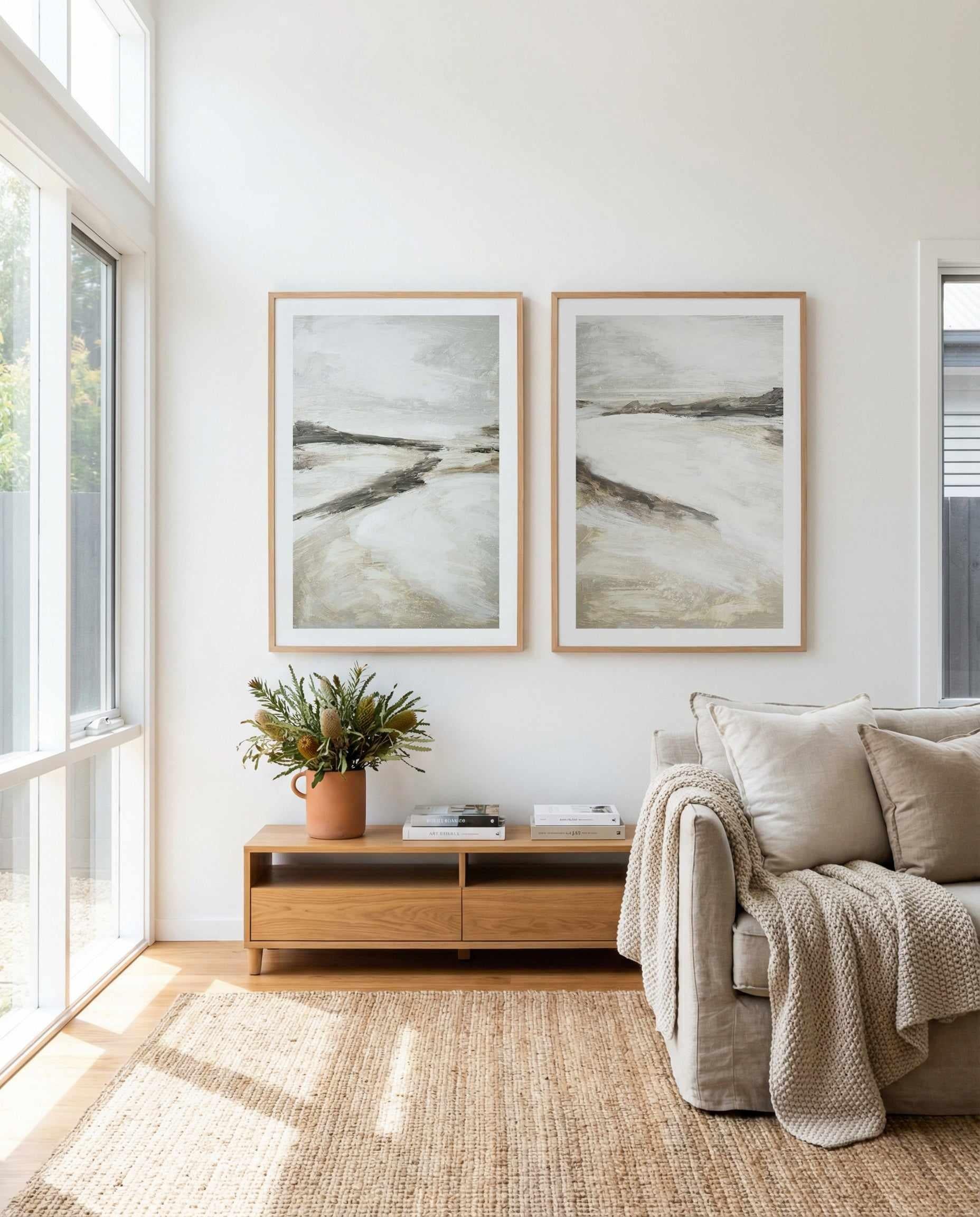 Effortless No I & II Art Print Set of 2 | Matching Wall Art from Olive et Oriel where you can shop wallpaper and artworks online