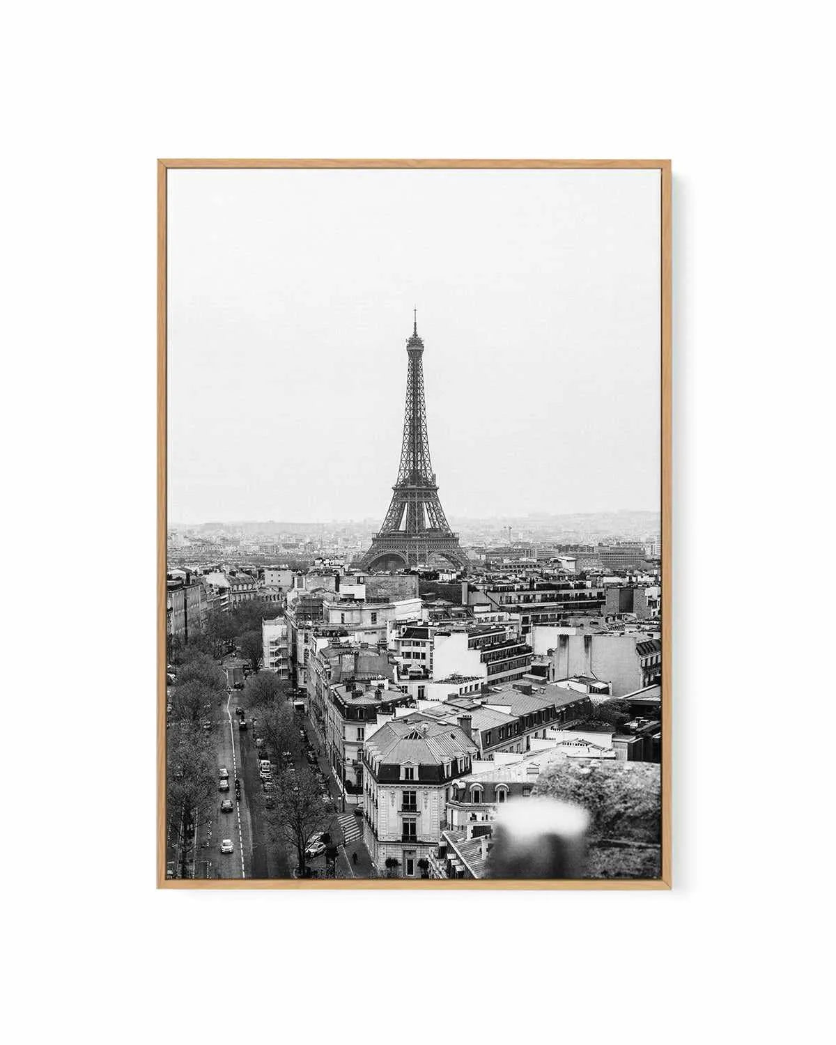 Eiffel Paris Rain by Jovani Demetrie | Framed Canvas Art Print from Olive et Oriel where you can shop wallpaper and artworks online