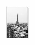 Eiffel Paris Rain by Jovani Demetrie | Framed Canvas Art Print