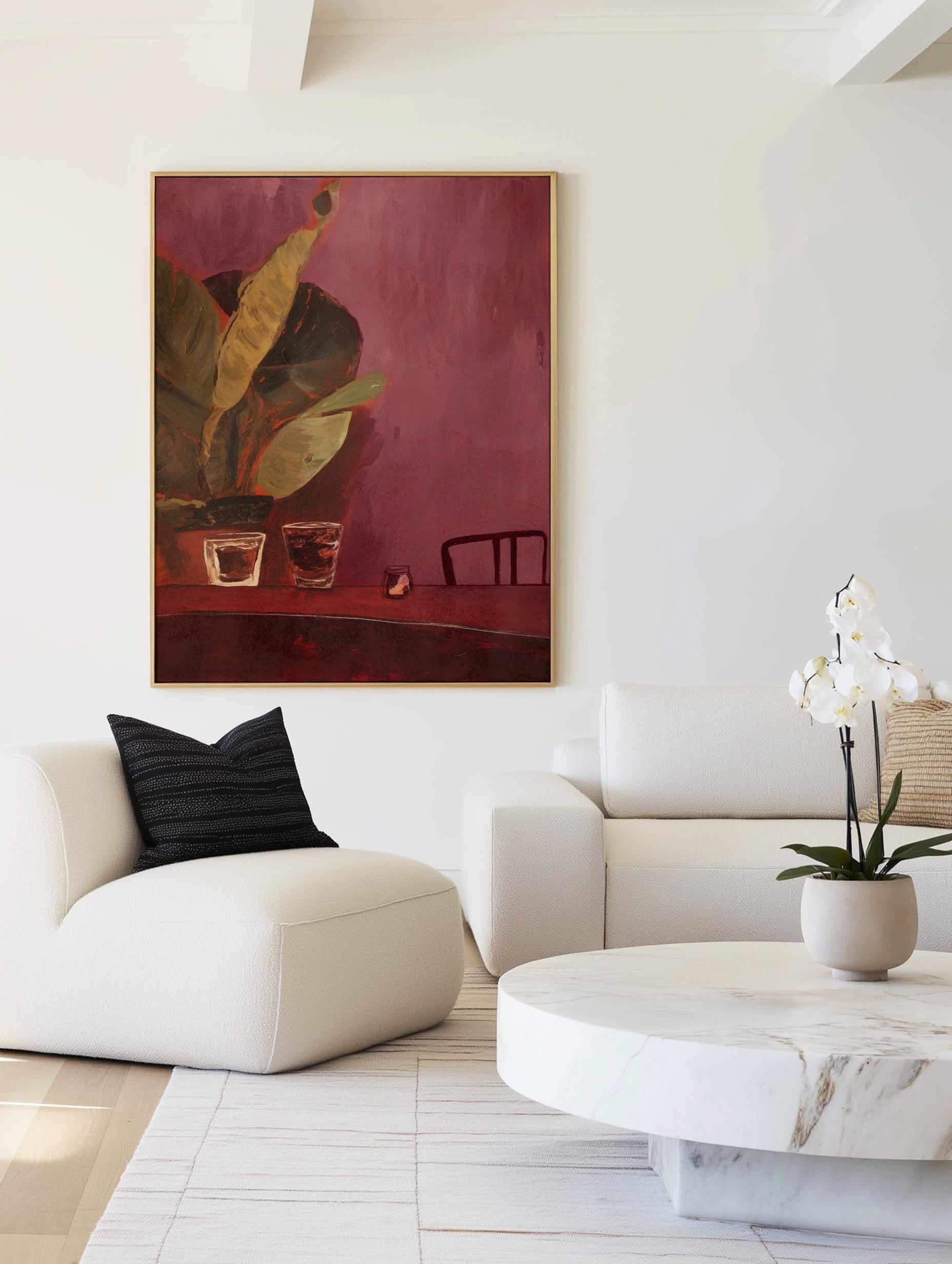 El Cuarto De Whisky | Framed Canvas Art Print from Olive et Oriel where you can shop wallpaper and artworks online