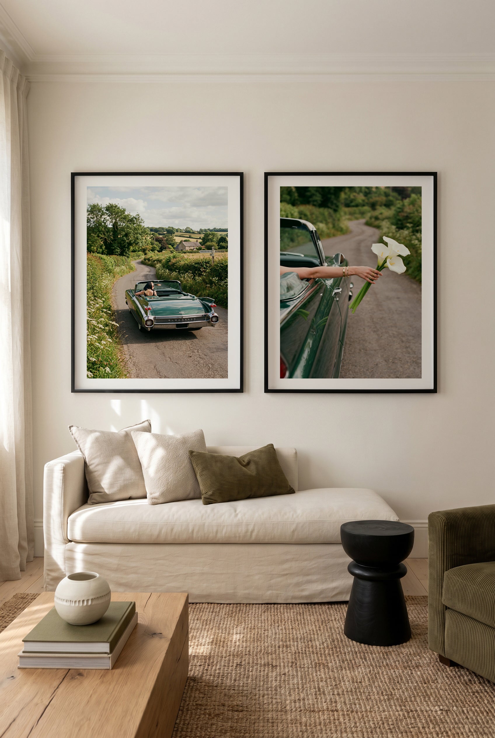 Eldorado Green I & II Art Print Set of 2 | Matching Wall Art