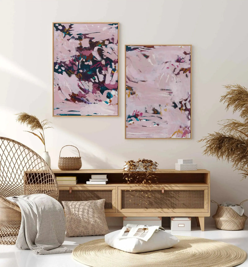 Electric Nights II PT by Alicia Benetatos | Framed Canvas Art Print from Olive et Oriel where you can shop wallpaper and artworks online