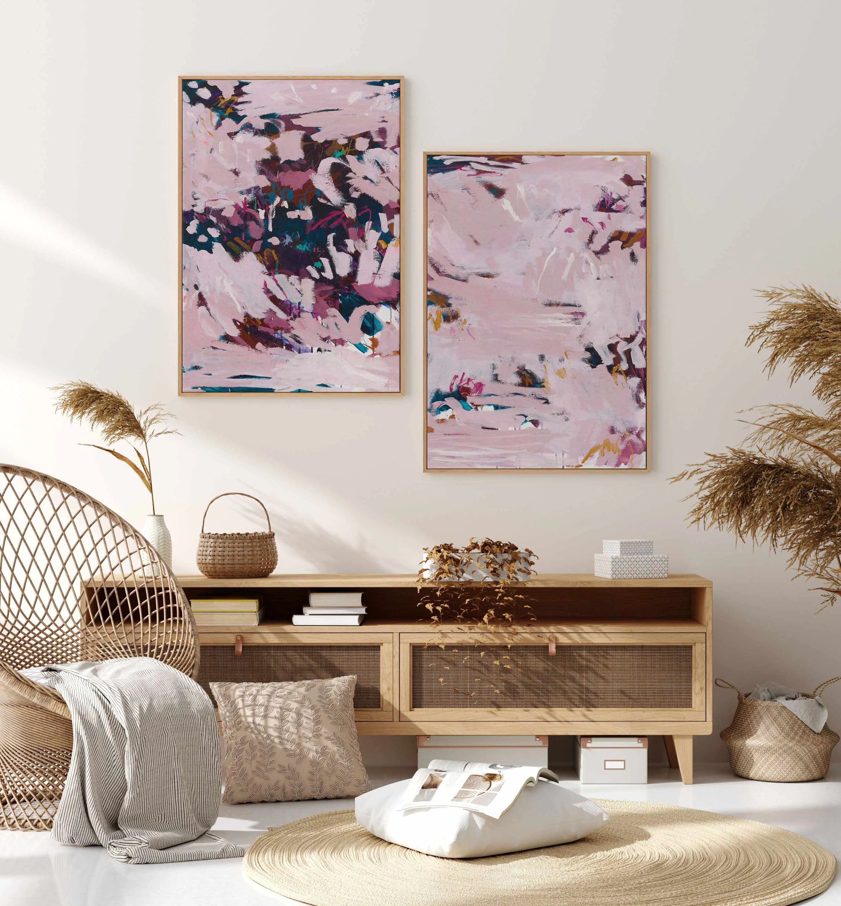 Electric Nights I PT by Alicia Benetatos | Framed Canvas Art Print from Olive et Oriel where you can shop wallpaper and artworks online