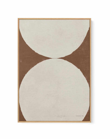Elegant Balance II Walnut Brown | Framed Canvas Art Print from Olive et Oriel where you can shop wallpaper and artworks online