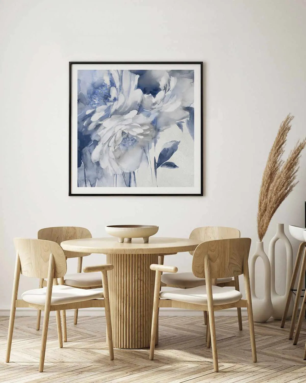 Elegant Blue II Art Print from Olive et Oriel where you can shop wallpaper and artworks online