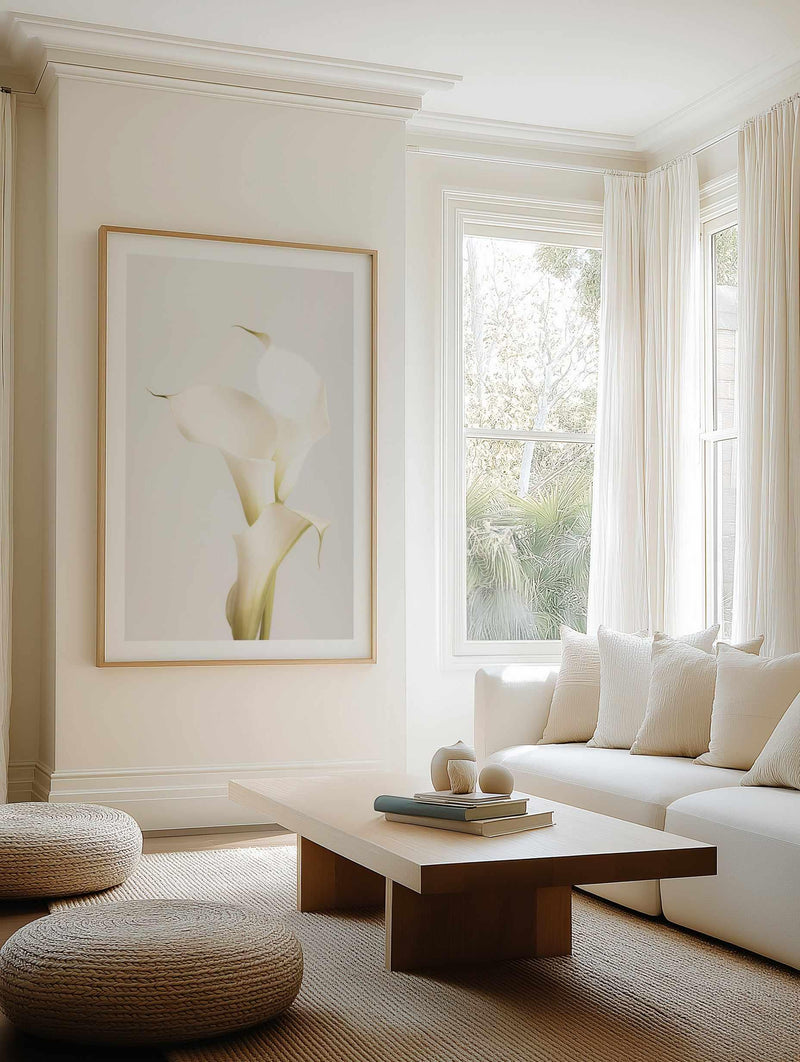 Elegant Calla Lilies | Art Print