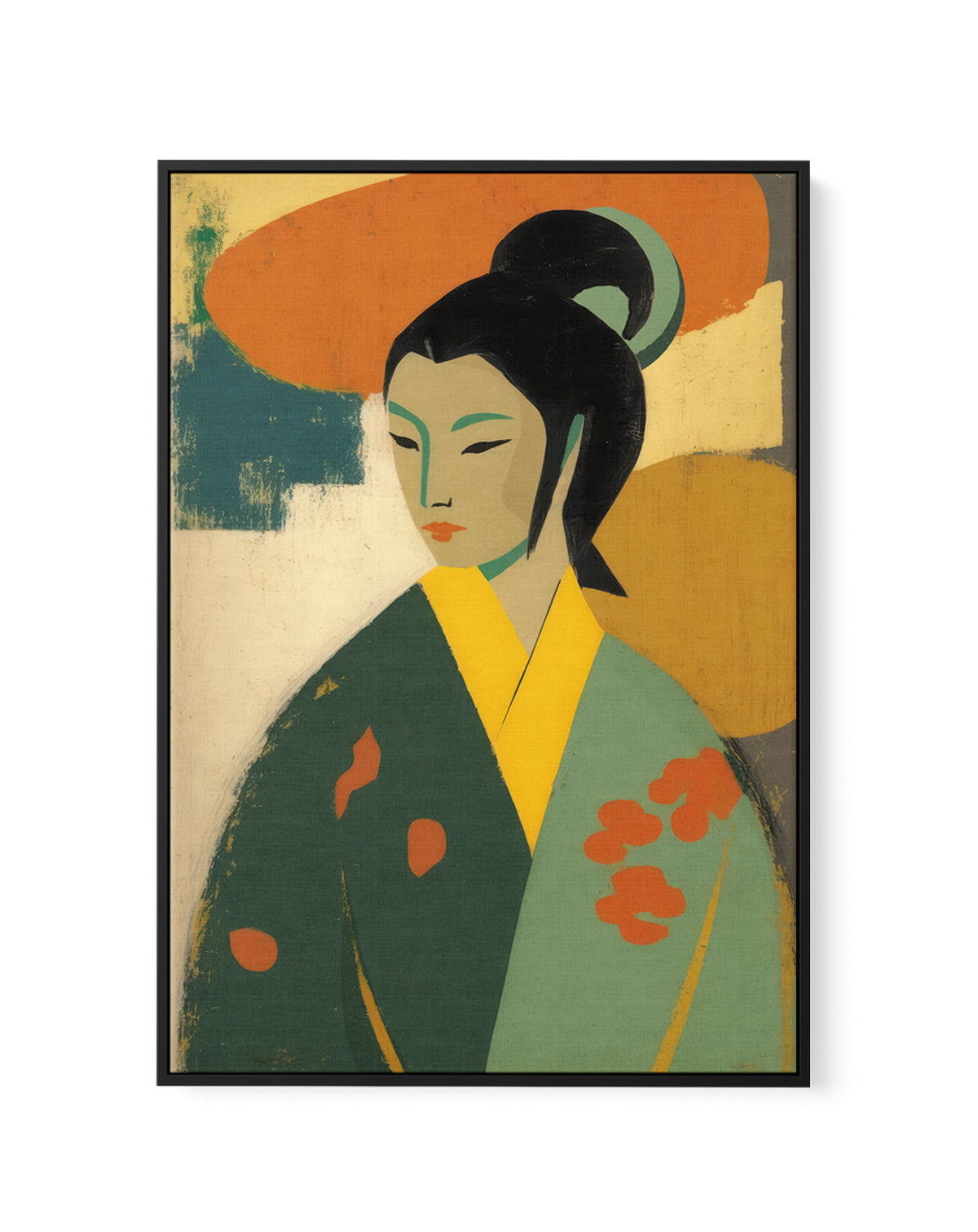 Elegant Portrait by Treechild | Framed Canvas Art Print