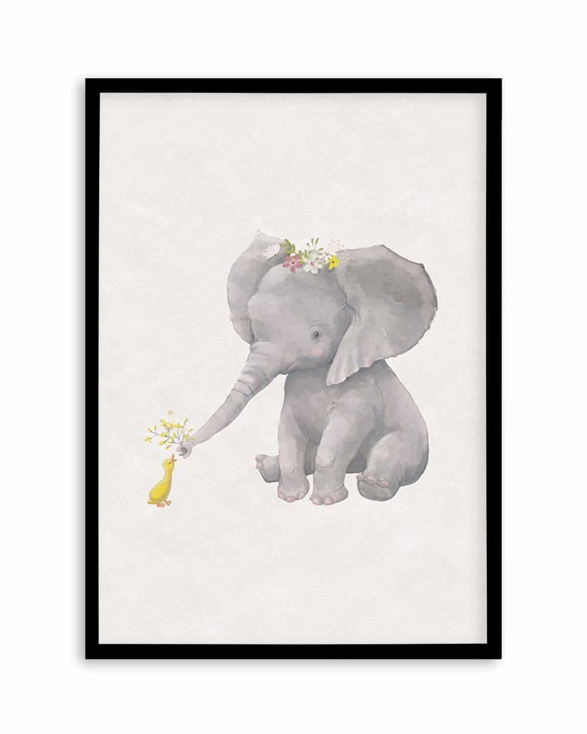 Elephant & Duck Art Print