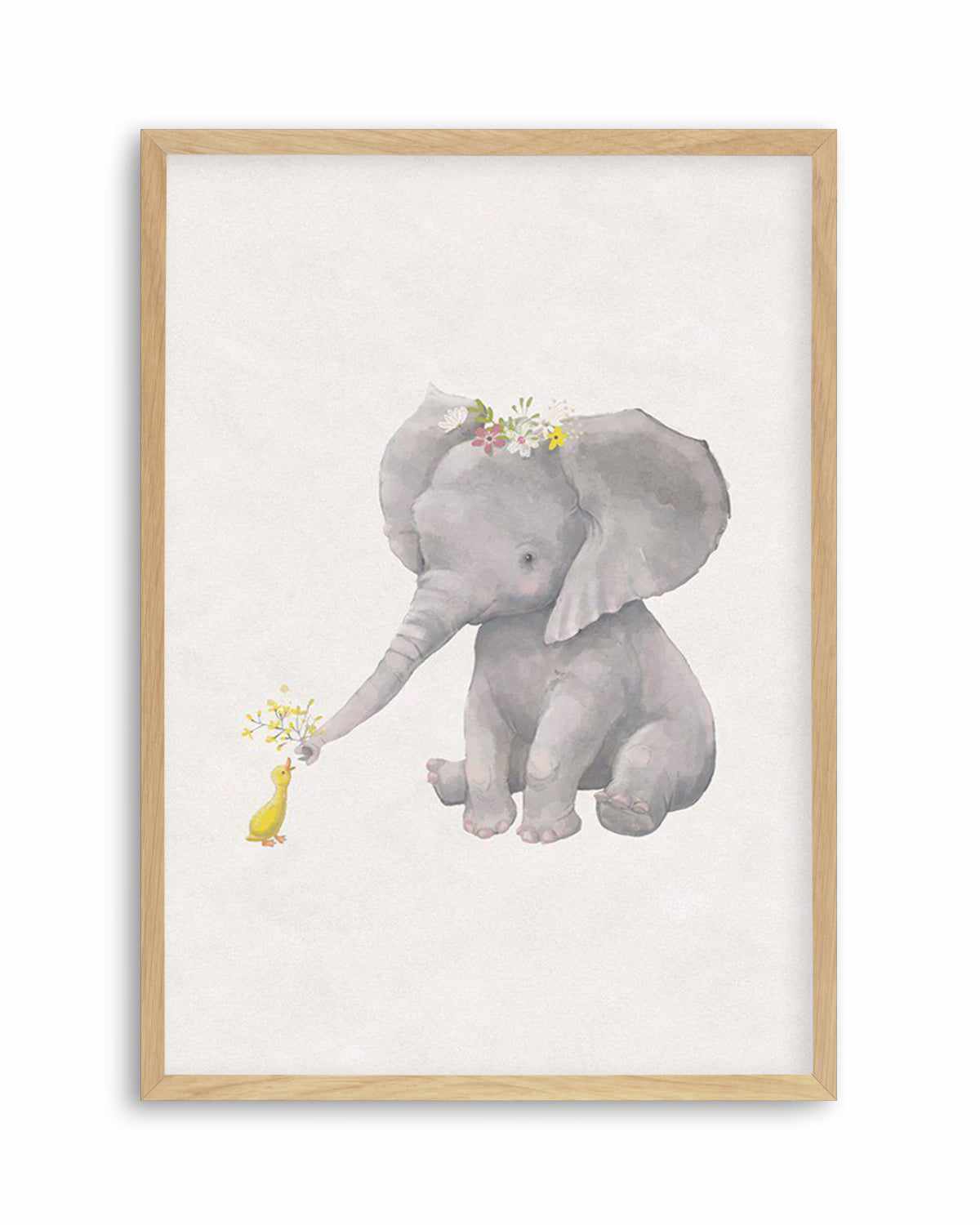 Elephant & Duck Art Print