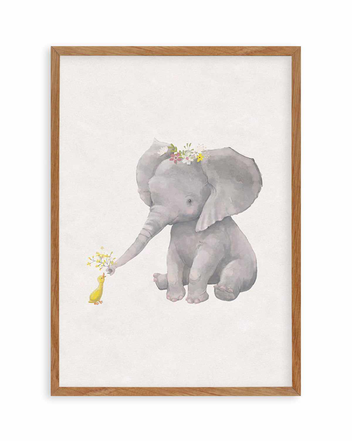 Elephant & Duck Art Print