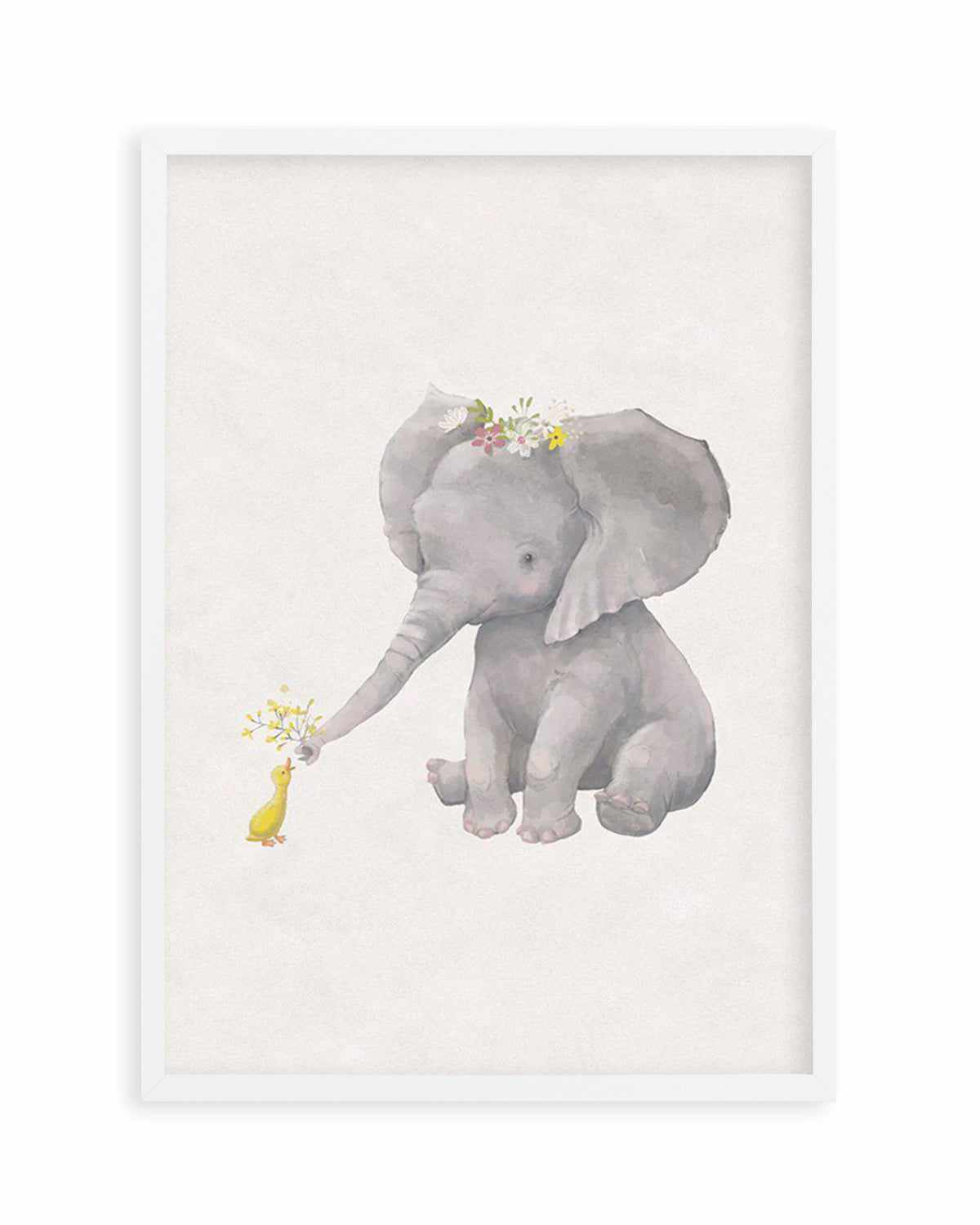 Elephant & Duck Art Print