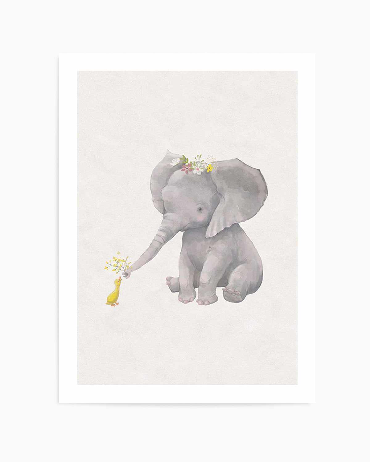 Elephant & Duck Art Print