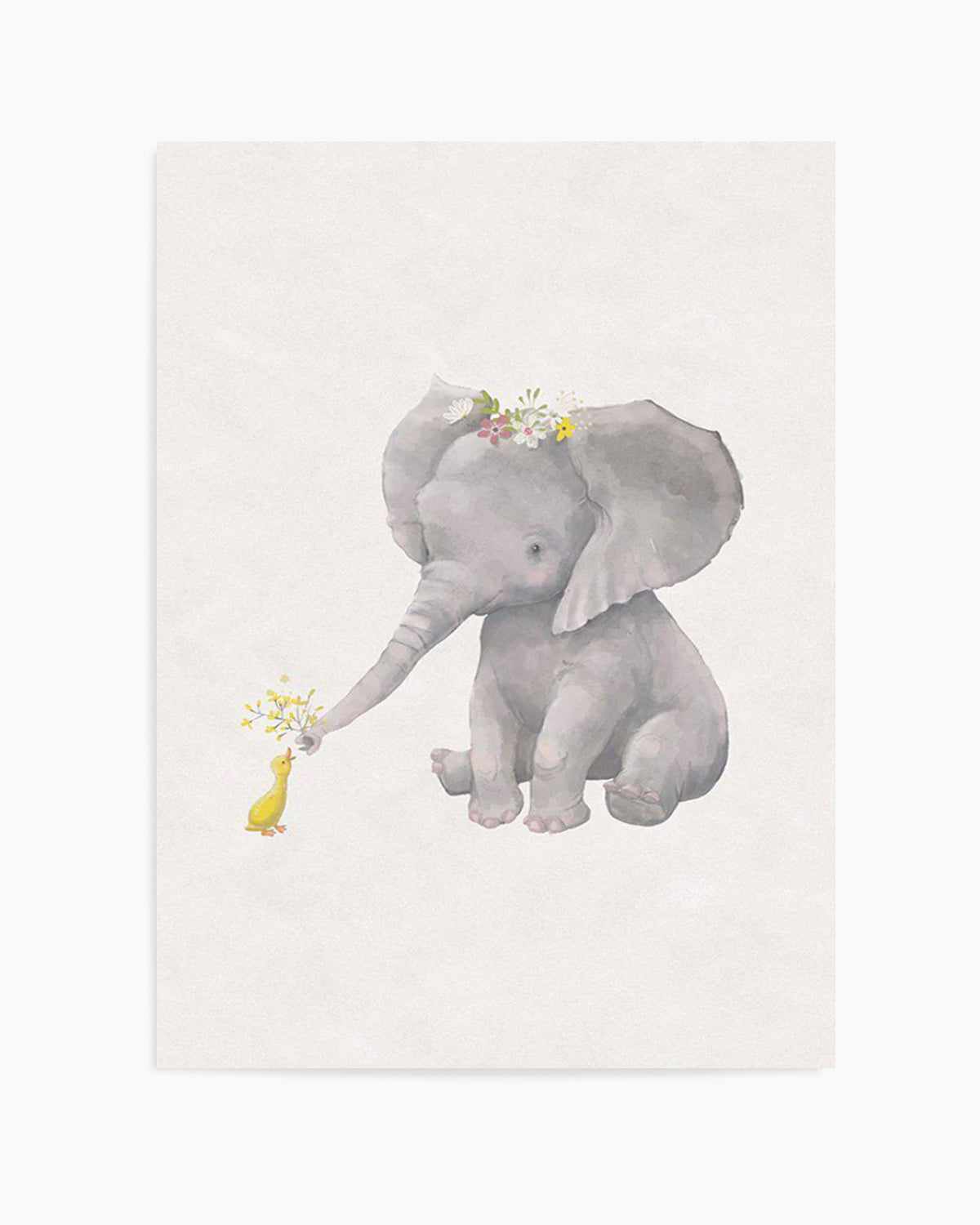 Elephant & Duck Art Print