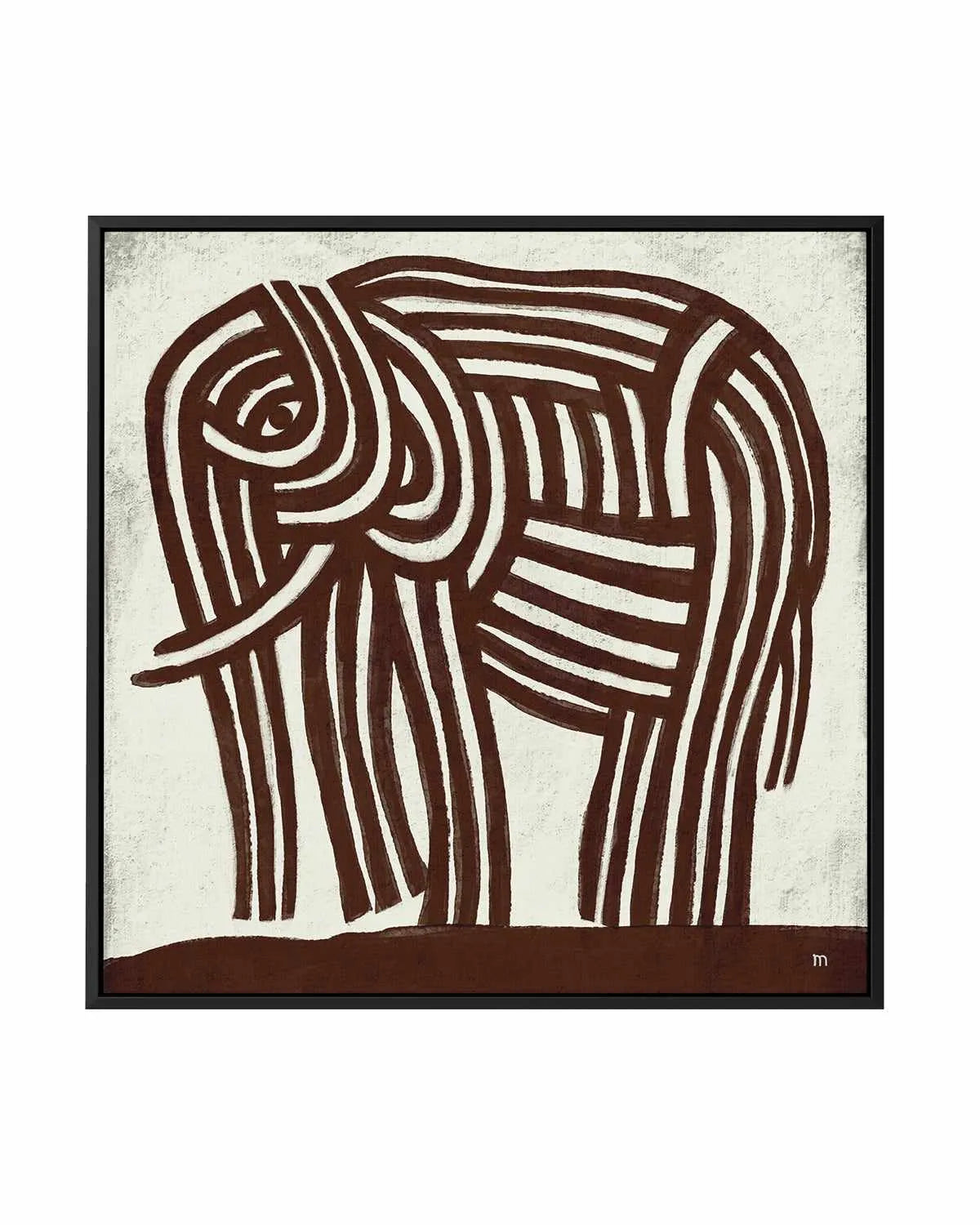 Elephant by Marco Marella | Framed Canvas Art Print from Olive et Oriel where you can shop wallpaper and artworks online