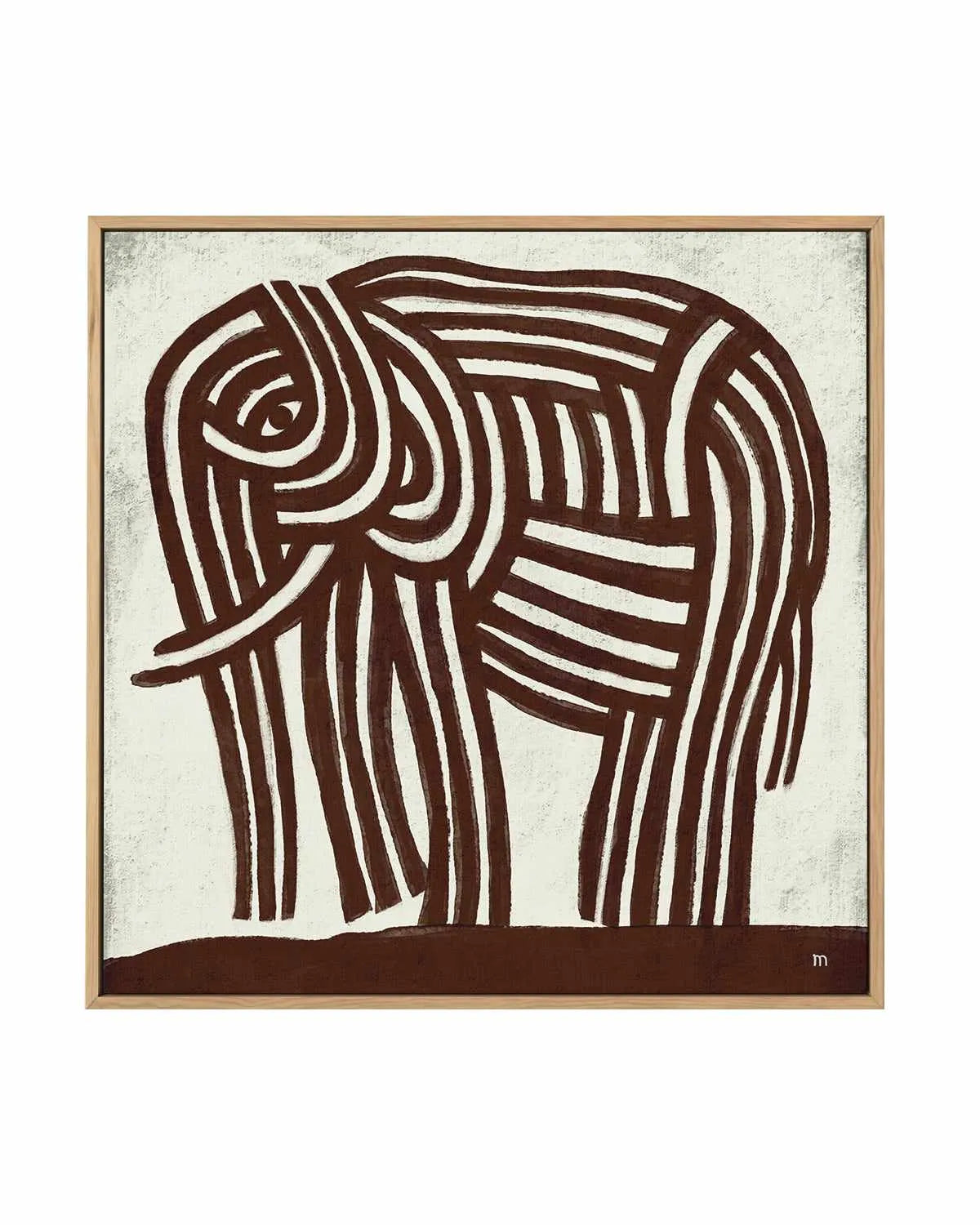 Elephant by Marco Marella | Framed Canvas Art Print from Olive et Oriel where you can shop wallpaper and artworks online