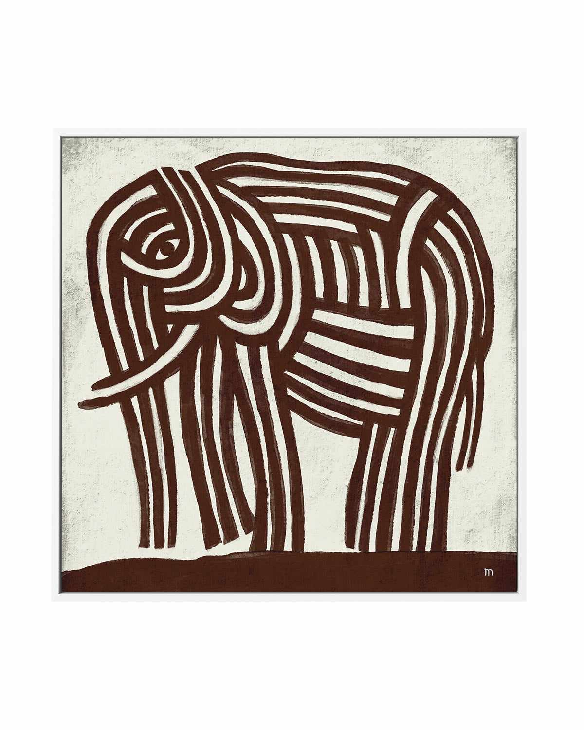 Elephant by Marco Marella | Framed Canvas Art Print