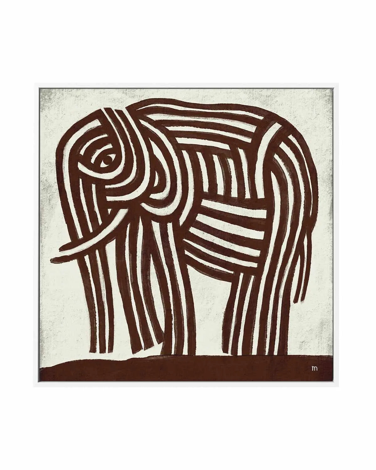 Elephant by Marco Marella | Framed Canvas Art Print from Olive et Oriel where you can shop wallpaper and artworks online