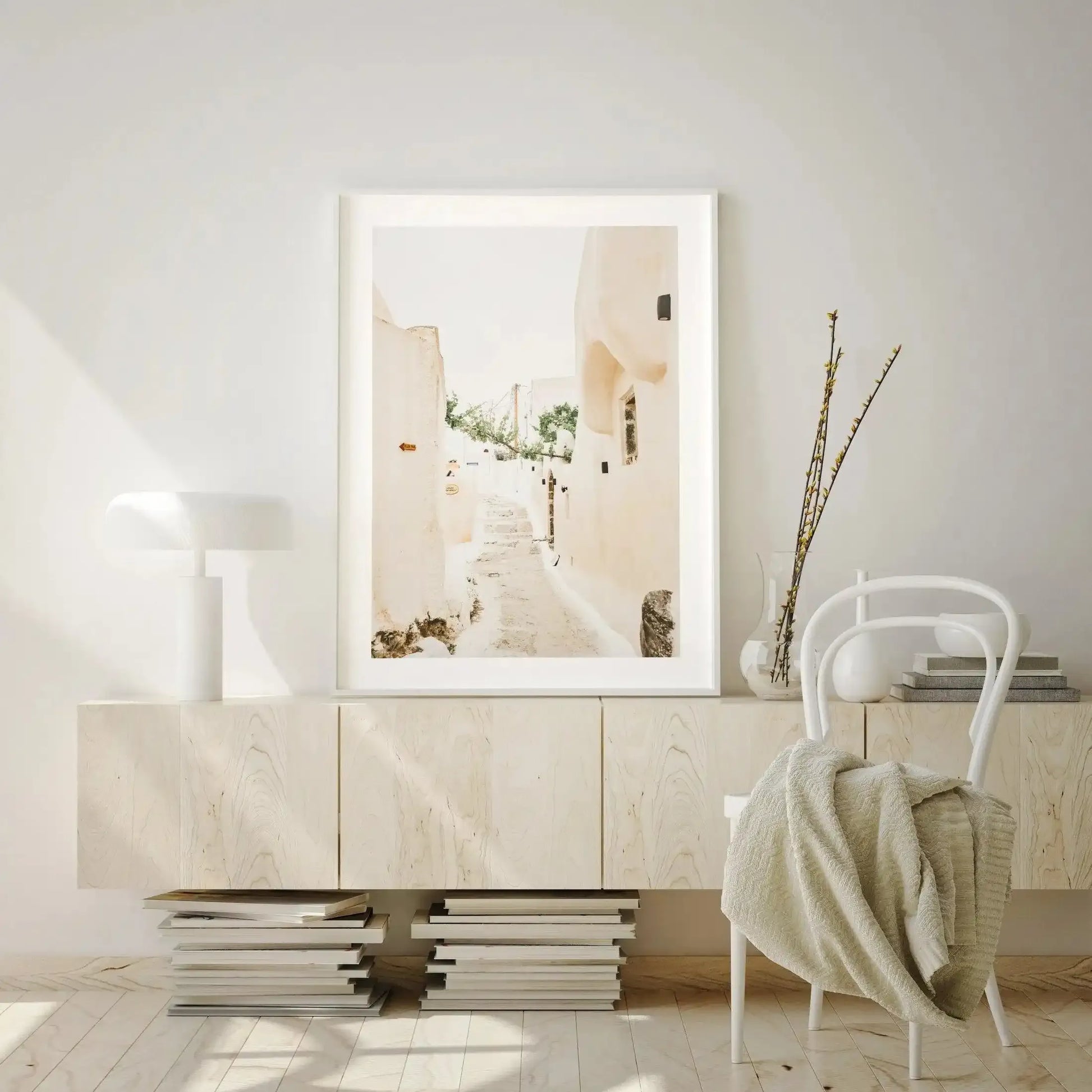 Elia 1968 | Santorini Art Print-Shop Greece Wall Art Prints Online with Olive et Oriel - Our collection of Greek Islands art prints offer unique wall art including blue domes of Santorini in Oia, mediterranean sea prints and incredible posters from Milos and other Greece landscape photography - this collection will add mediterranean blue to your home, perfect for updating the walls in coastal, beach house style. There is Greece art on canvas and extra large wall art with fast, free shipping acro