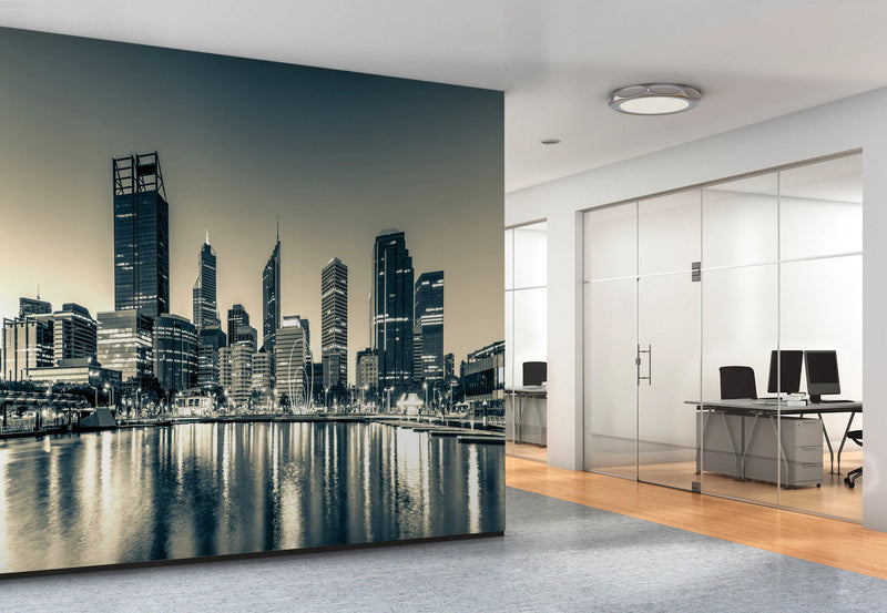 Elizabeth Quay | Perth Photo Mural Wallpaper from Olive et Oriel where you can shop wallpaper and artworks online