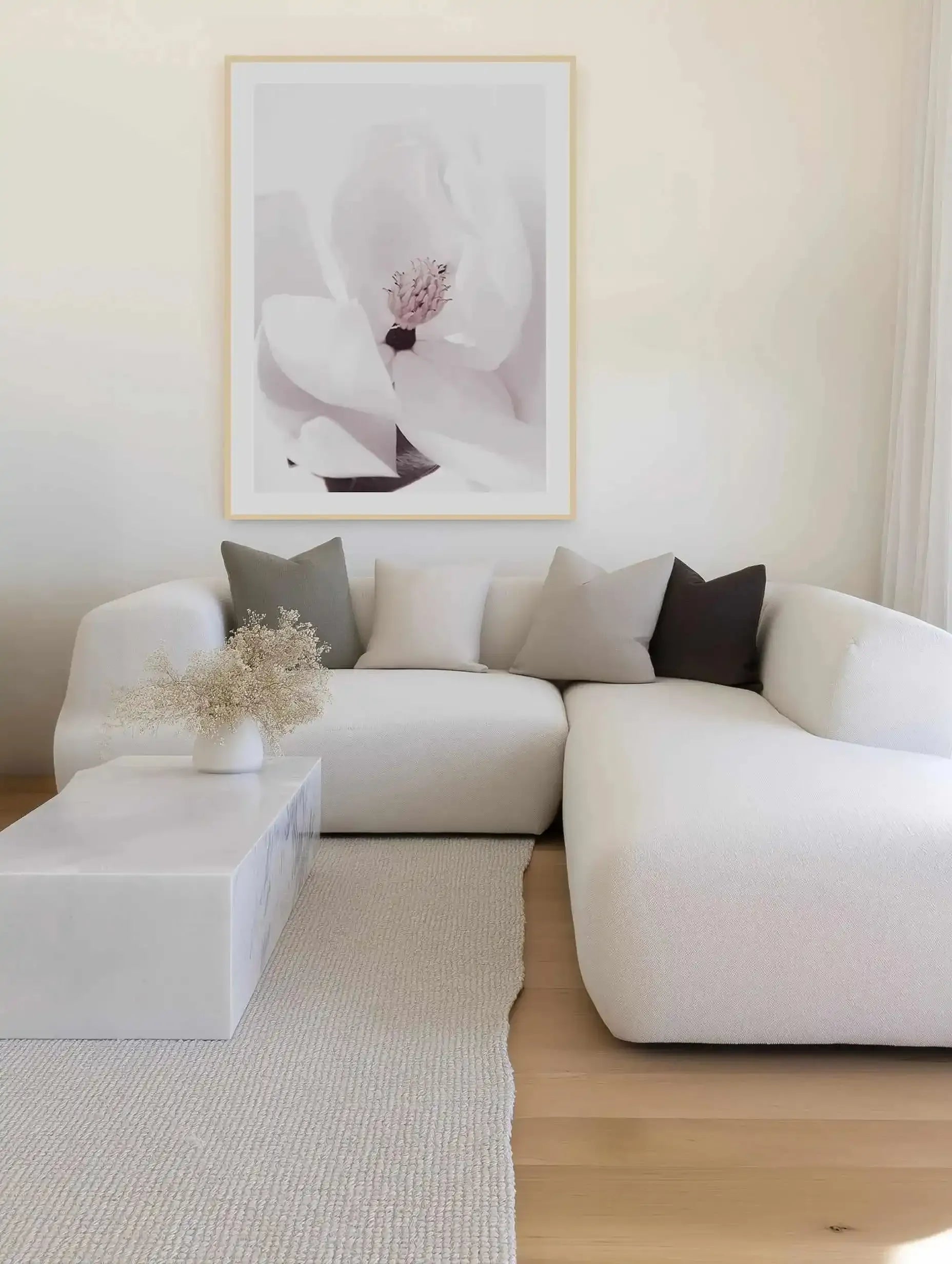 Elle est la | Magnolia from Olive et Oriel where you can shop wallpaper and artworks online
