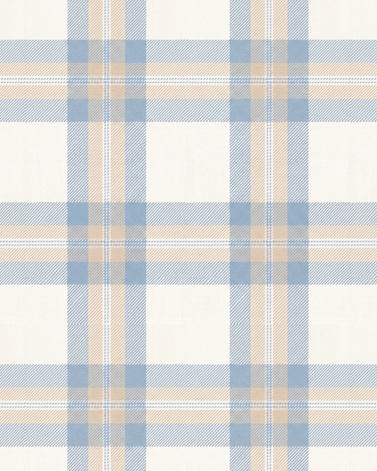 Ellsworth Tartan in Blue Wallpaper