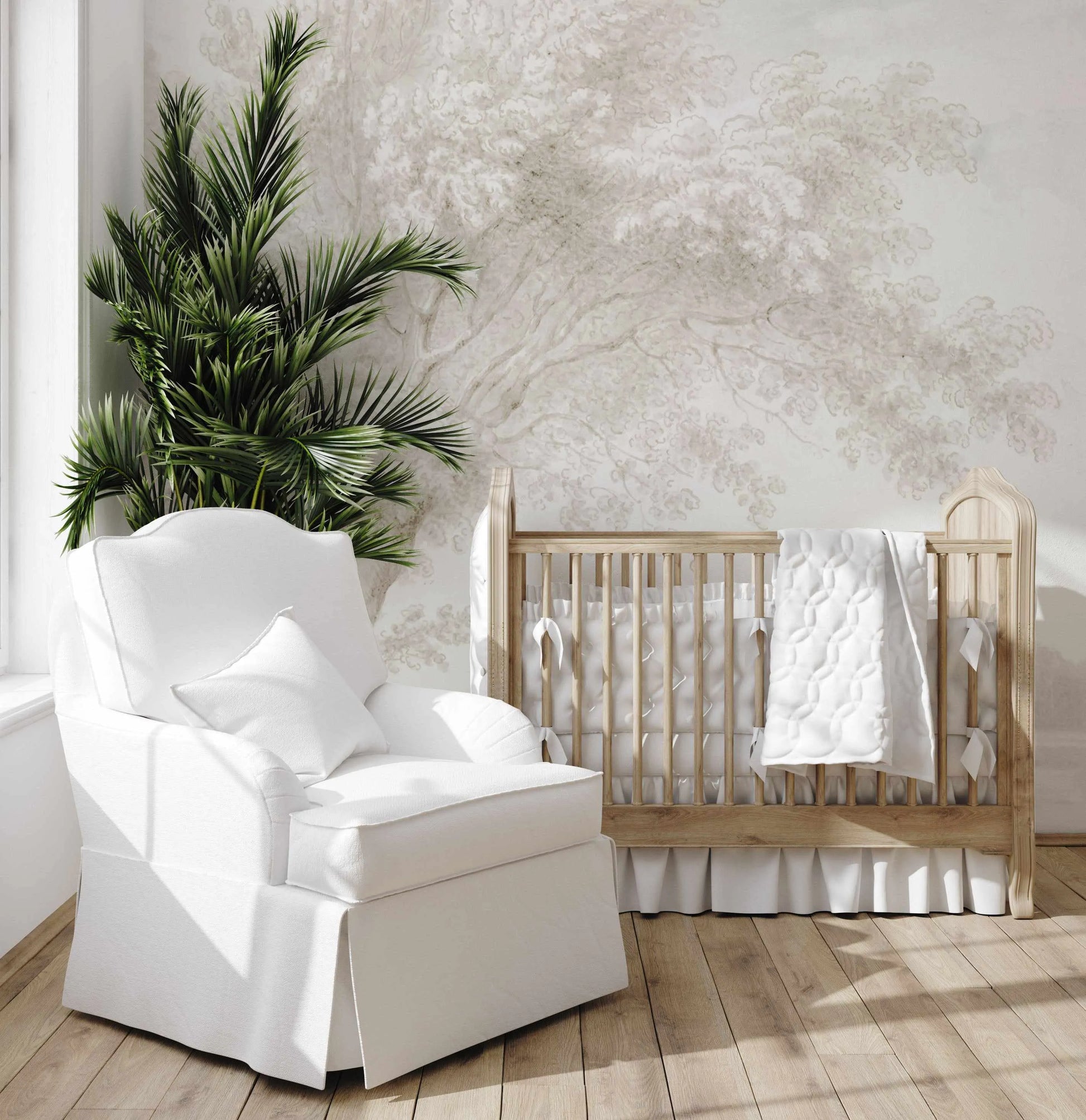 Elm Tree Wallpaper Mural from Olive et Oriel where you can shop wallpaper and artworks online