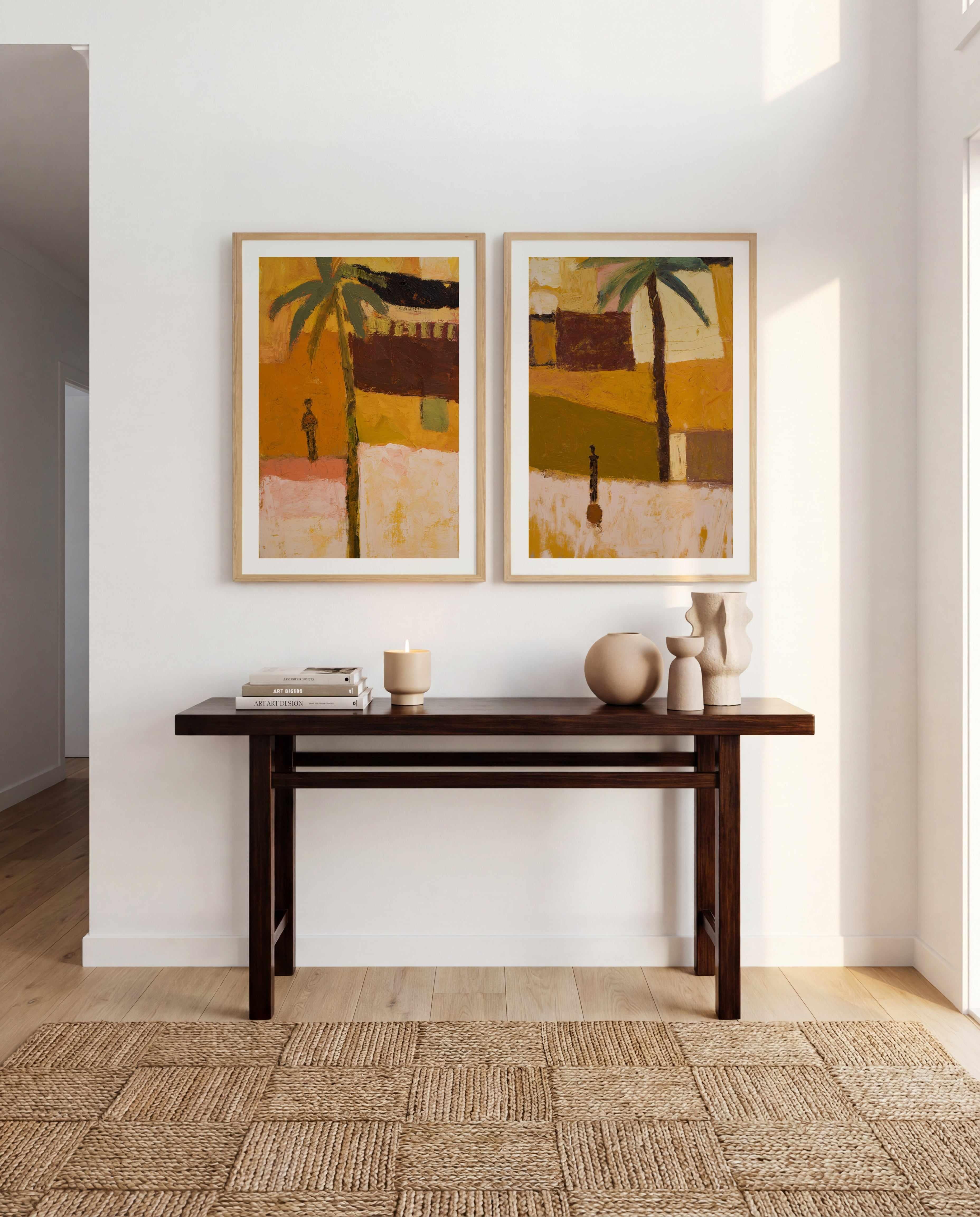 Ember Coast I & II Art Print Set of 2 | Matching Wall Art from Olive et Oriel where you can shop wallpaper and artworks online