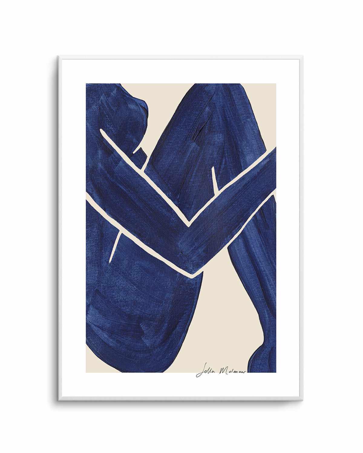 Embrace In Blue by Sella Molenaar | Art Print