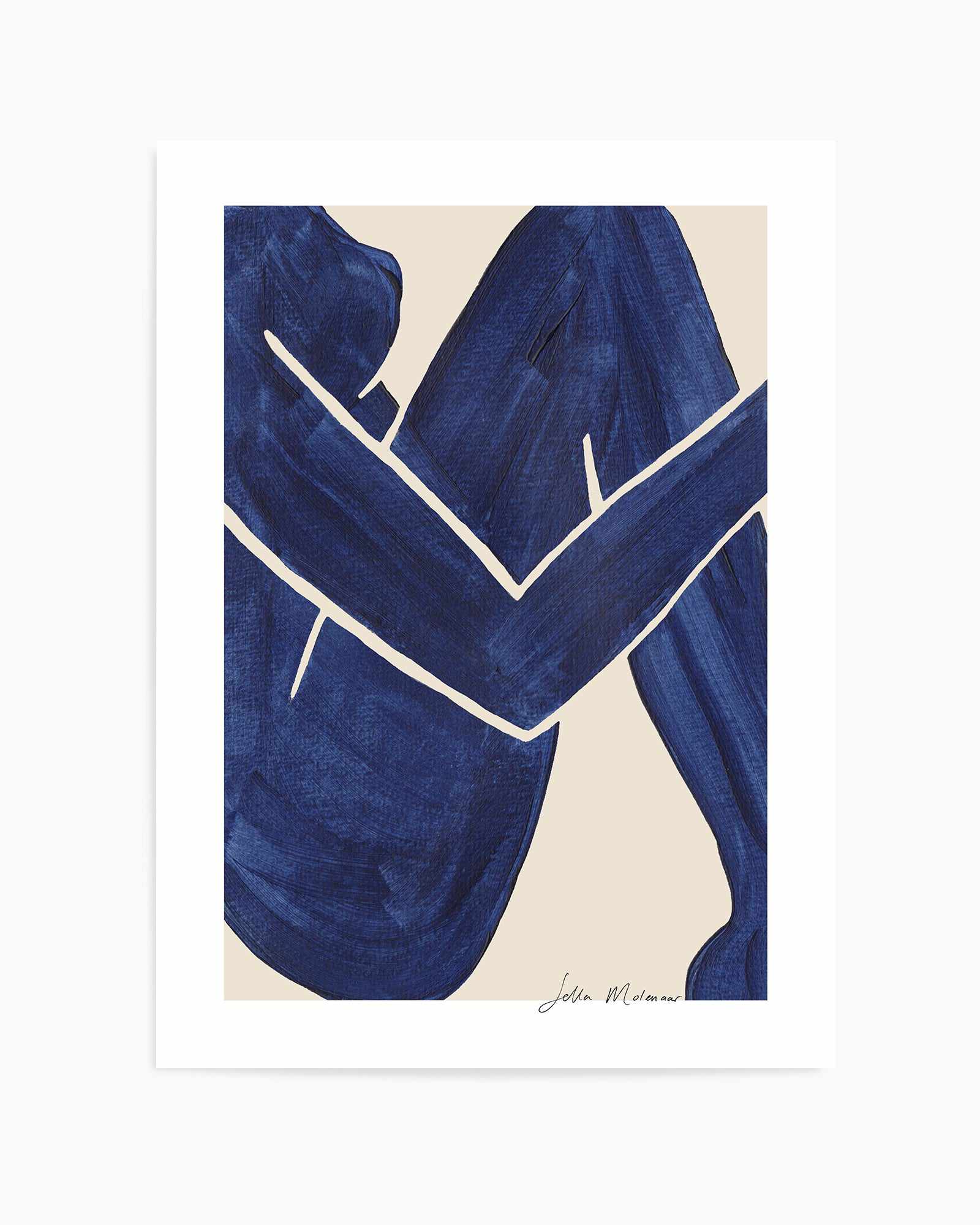 Embrace In Blue by Sella Molenaar | Art Print