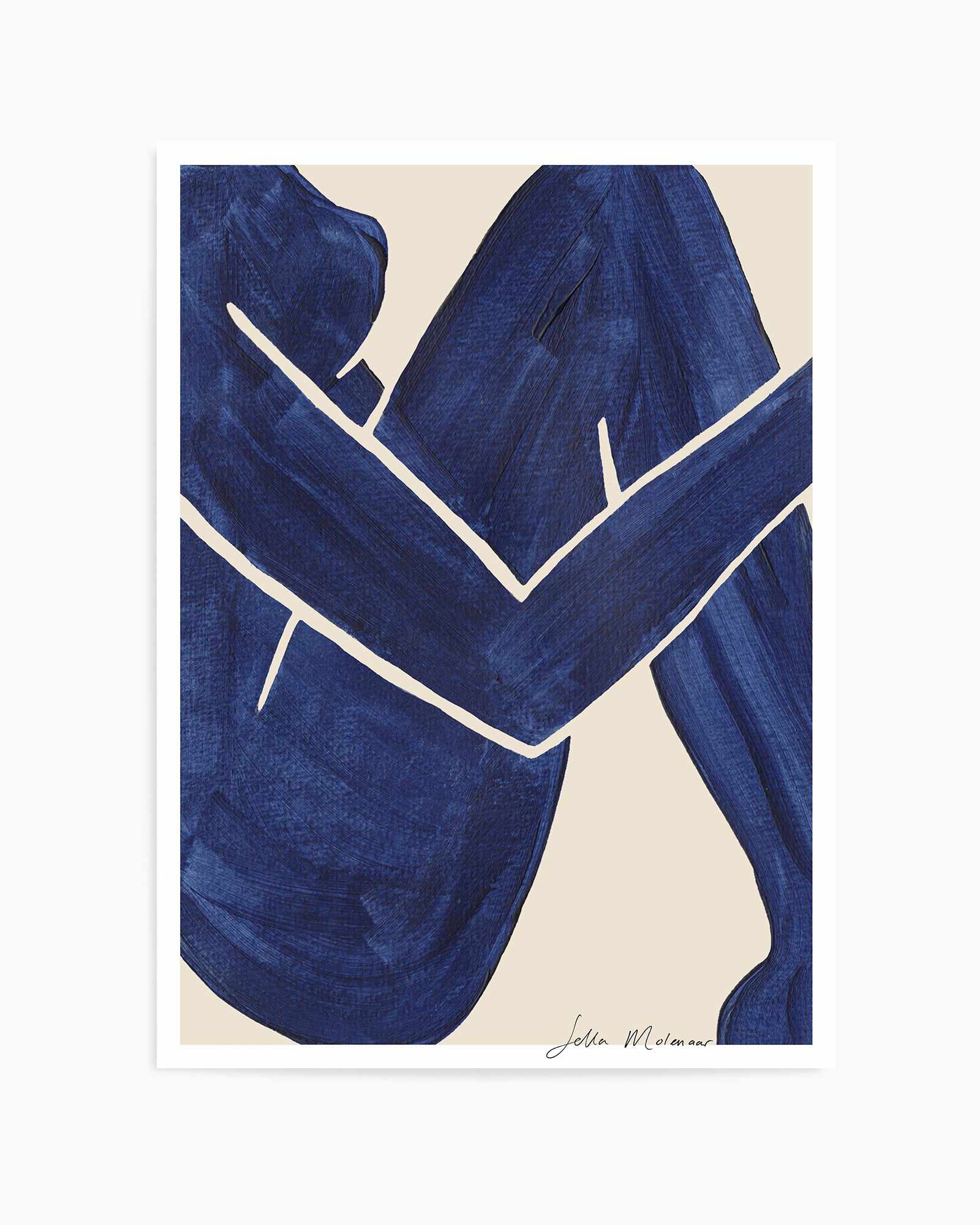 Embrace In Blue by Sella Molenaar | Art Print