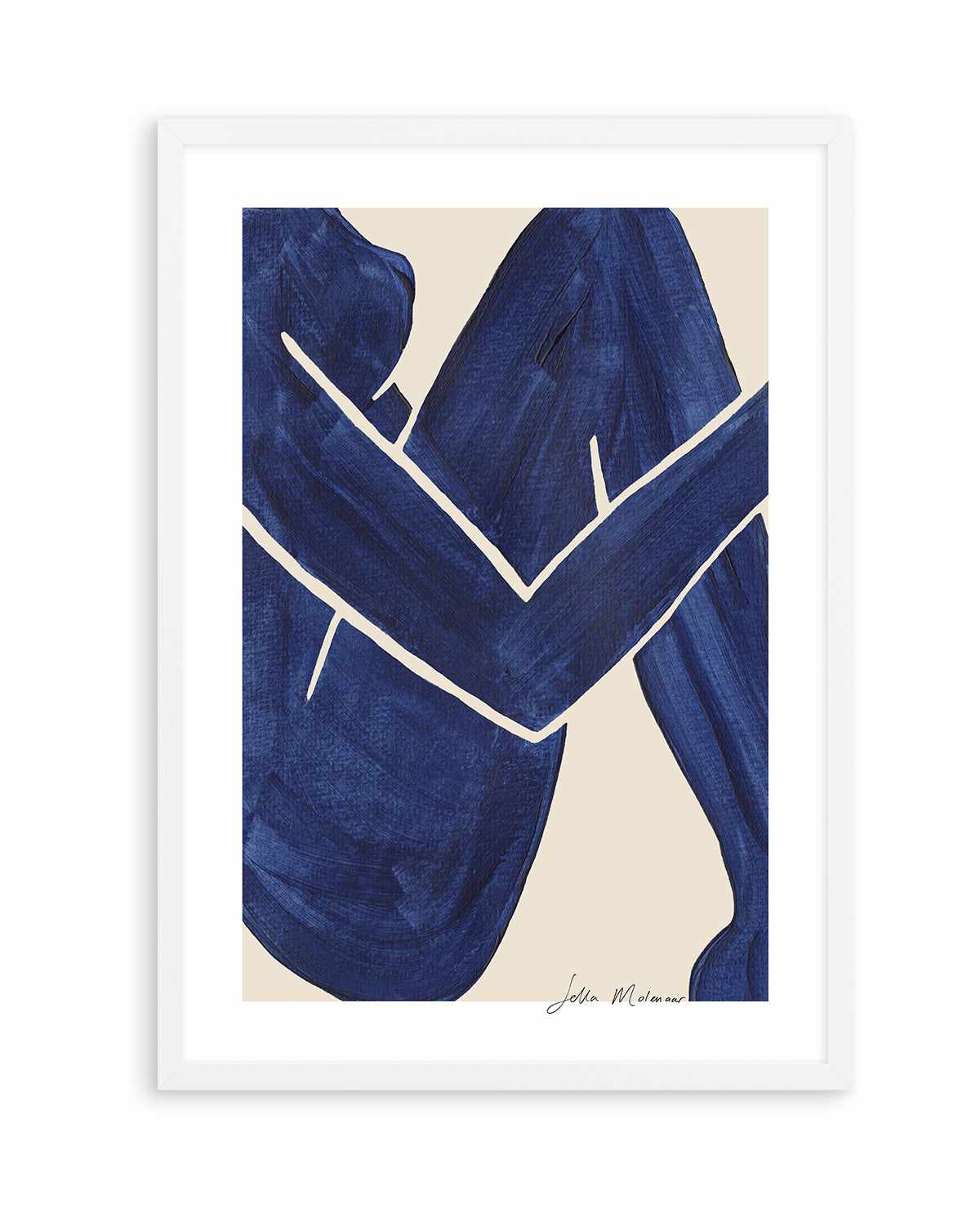 Embrace In Blue by Sella Molenaar | Art Print