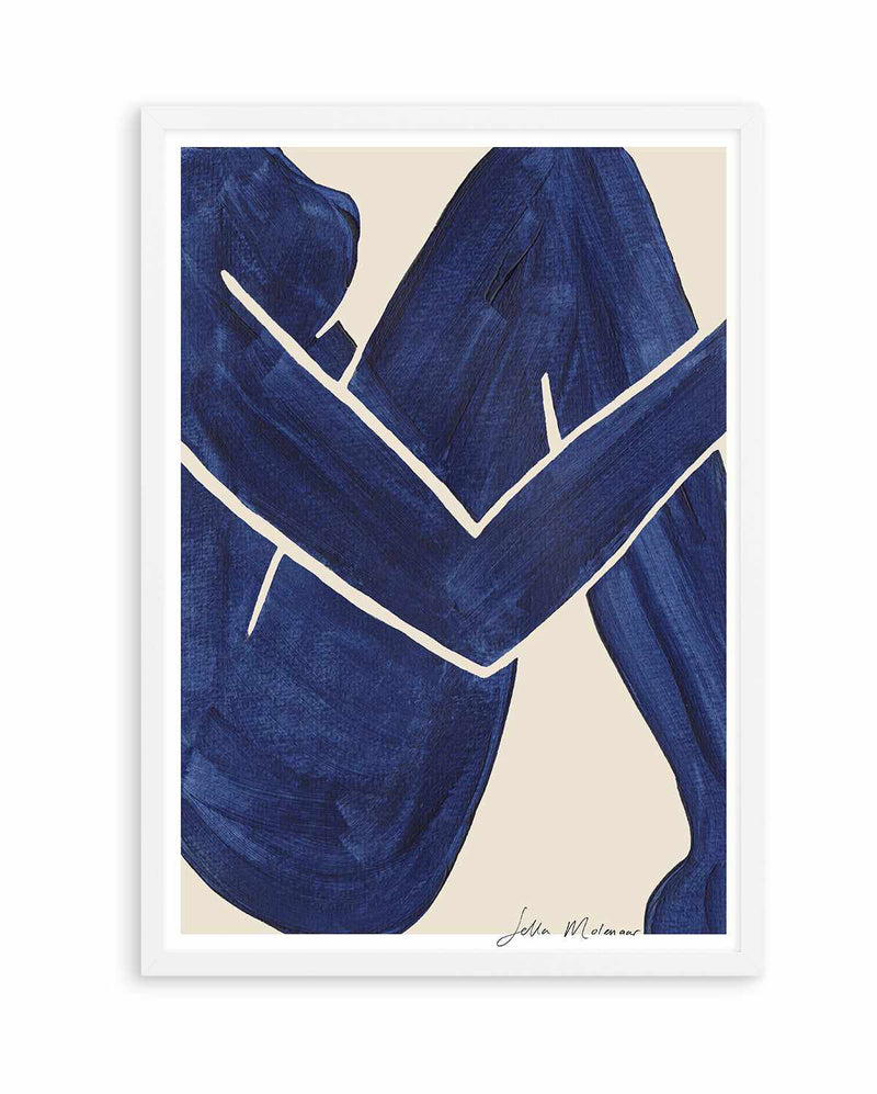 Embrace In Blue by Sella Molenaar | Art Print