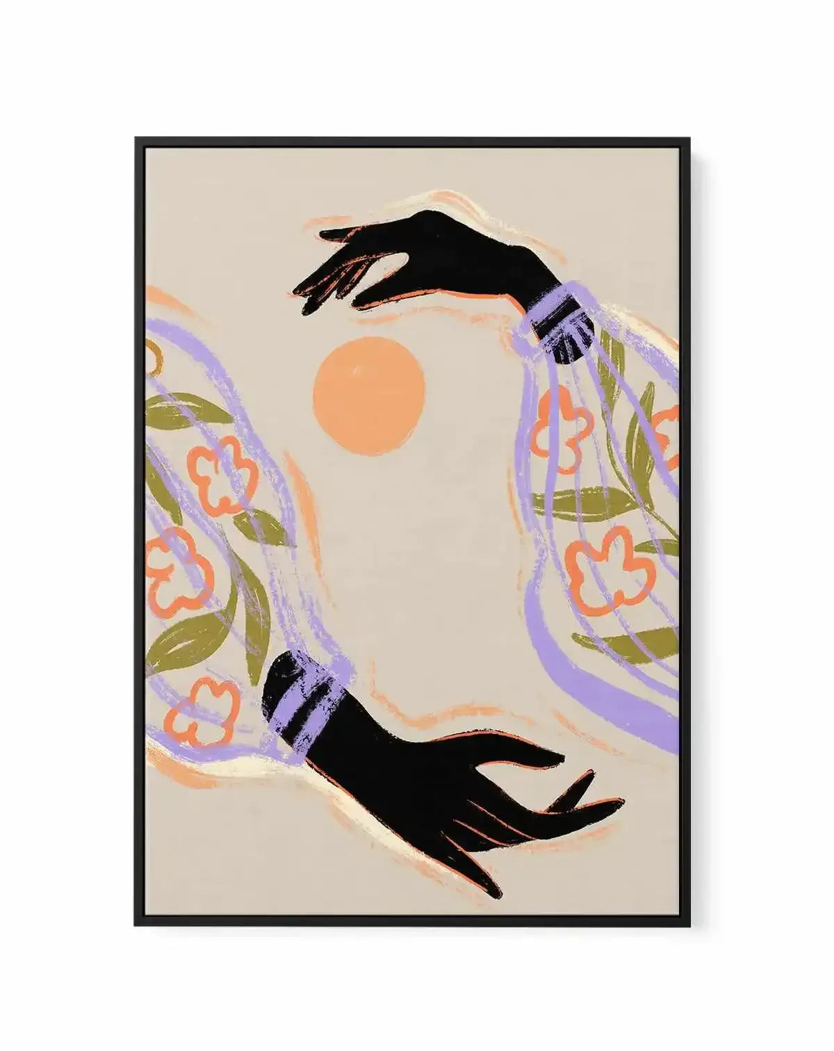 Embrace The Sun by Arty Guava | Framed Canvas Art Print from Olive et Oriel where you can shop wallpaper and artworks online