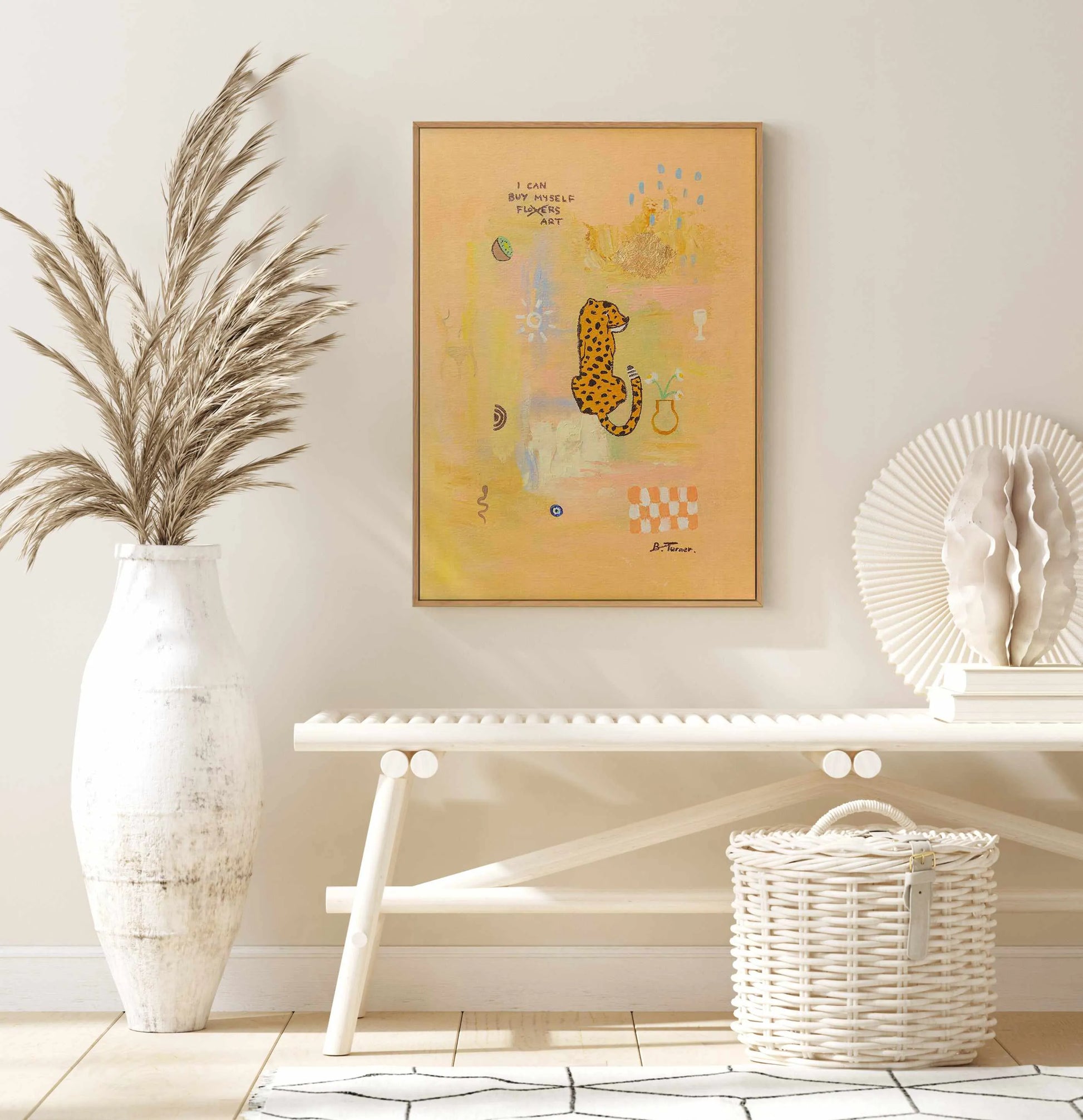 Embrace by Britney Turner | Framed Canvas Art Print from Olive et Oriel where you can shop wallpaper and artworks online