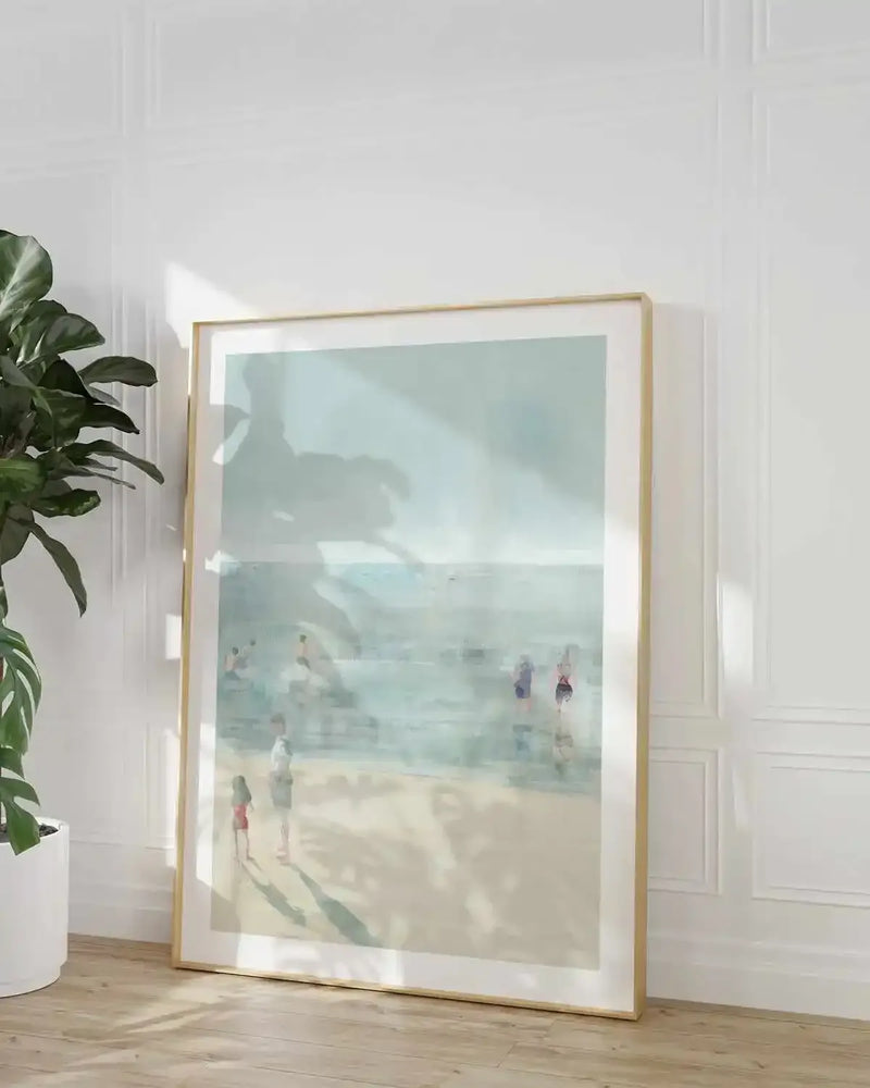 Emerald Beach I Art Print from Olive et Oriel where you can shop wallpaper and artworks online