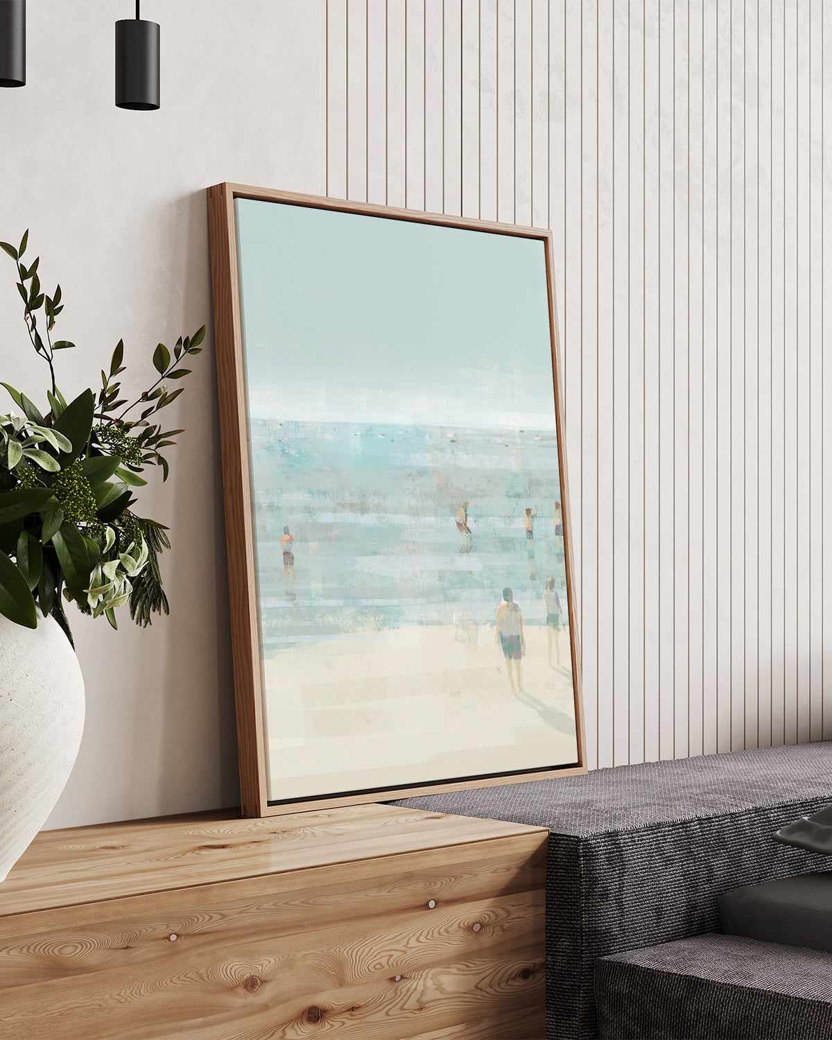 Emerald Beach II | Framed Canvas Art Print