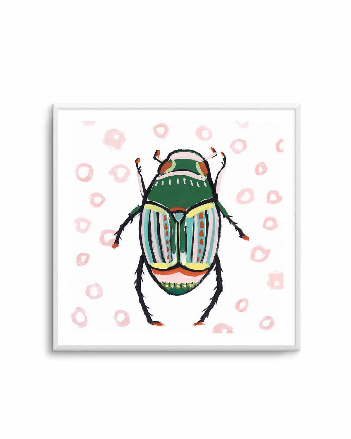 Emerald Beetle Art Print from Olive et Oriel where you can shop wallpaper and artworks online