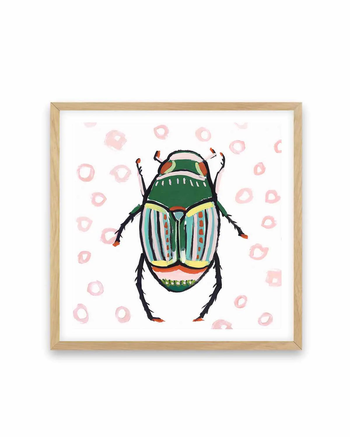 Emerald Beetle Art Print from Olive et Oriel where you can shop wallpaper and artworks online