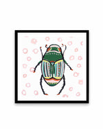 Emerald Beetle Art Print