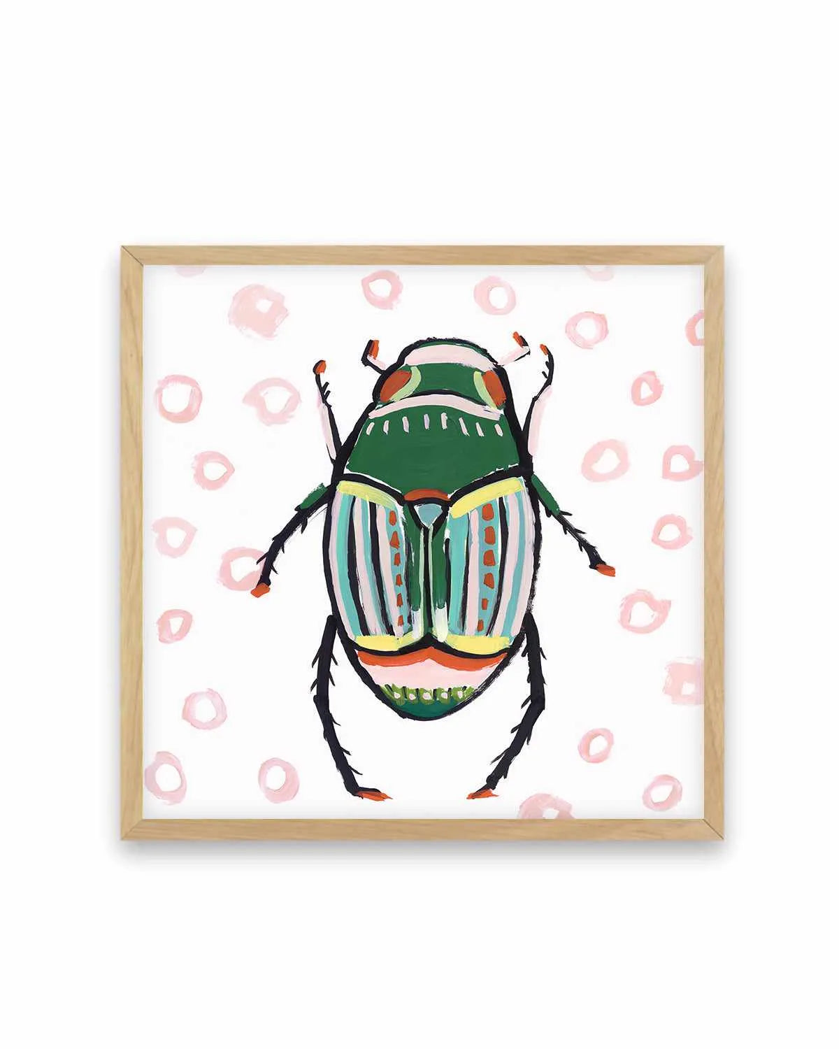 Emerald Beetle Art Print from Olive et Oriel where you can shop wallpaper and artworks online