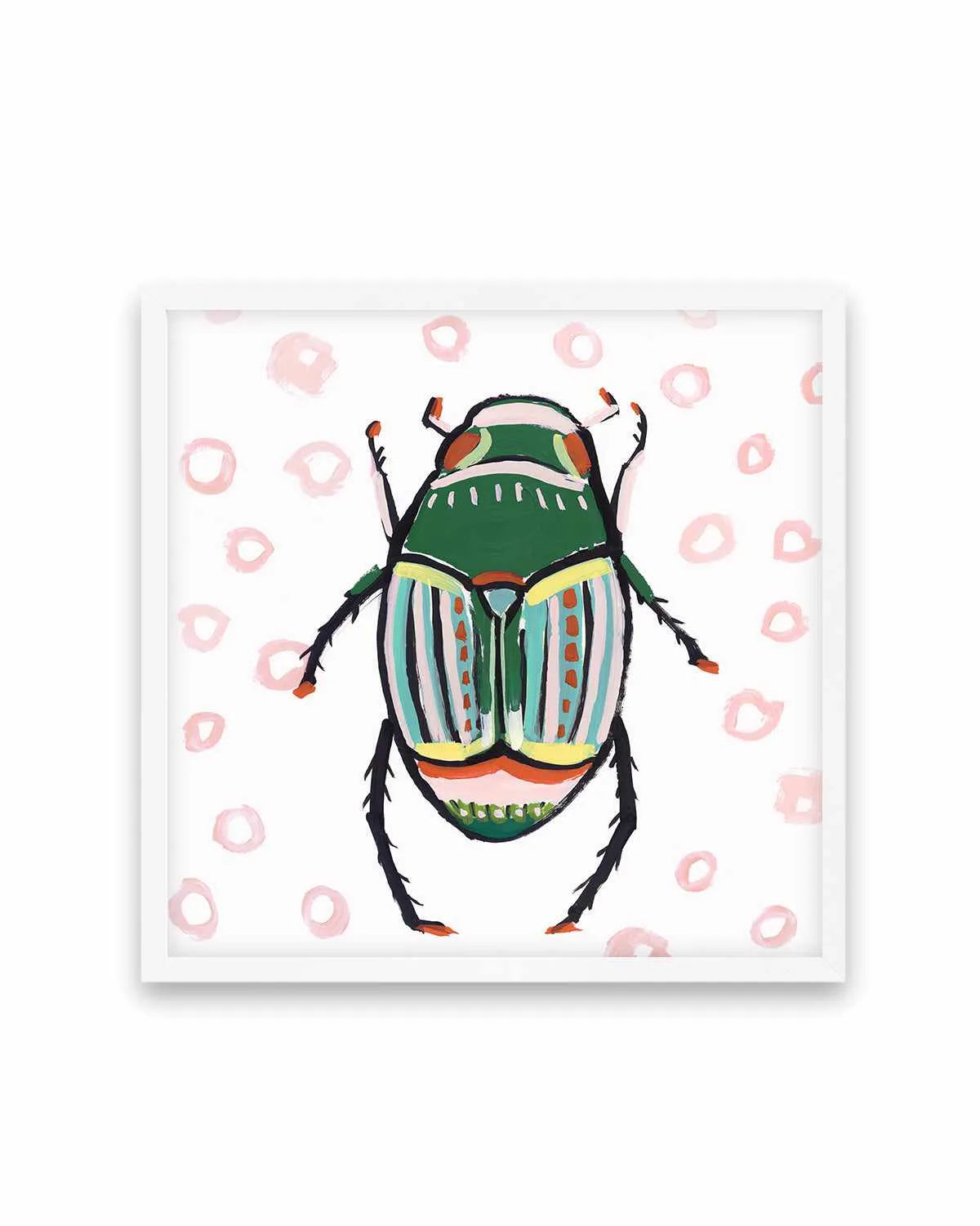 Emerald Beetle Art Print from Olive et Oriel where you can shop wallpaper and artworks online