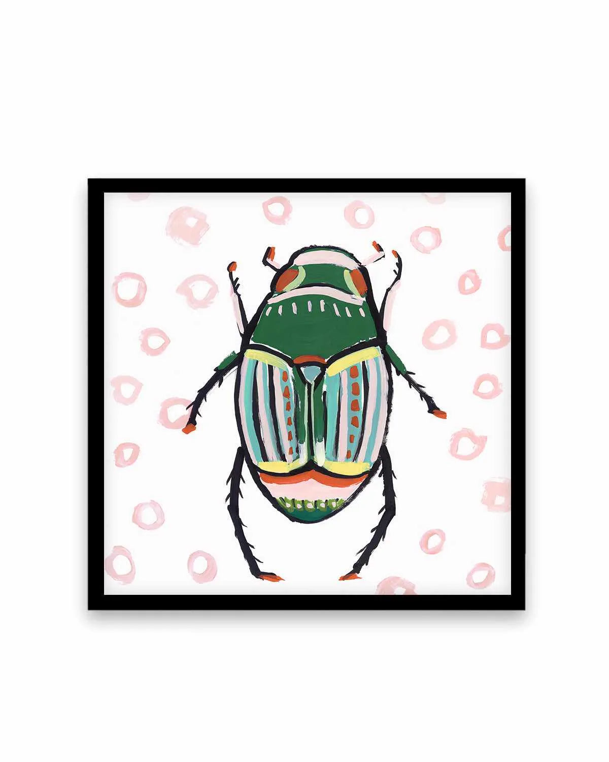 Emerald Beetle Art Print from Olive et Oriel where you can shop wallpaper and artworks online
